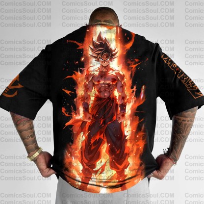 Unisex Anime Inspired Vintage T-Shirt丨DragonBall