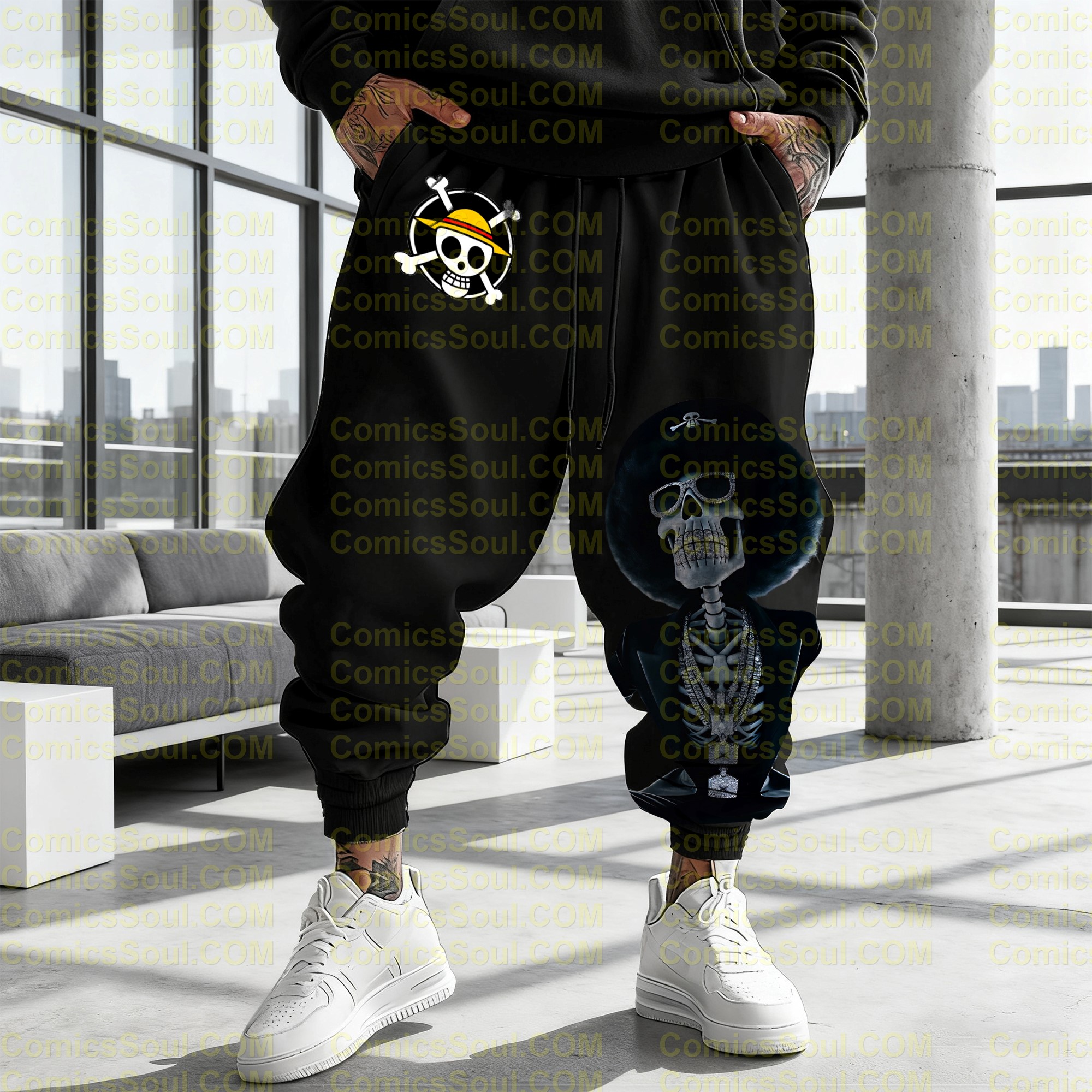 Unisex Anime Inspired Vintage Plush Pants