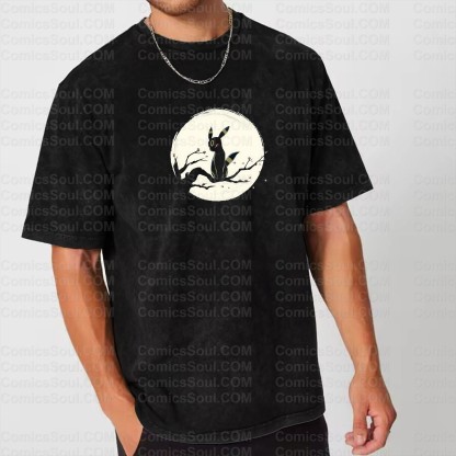 Vintage 3D Direct Inkjet Printed Washed Unisex T-Shirt