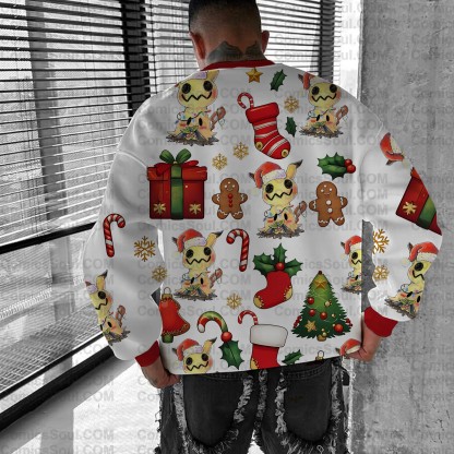 Plus Velvet Unisex Anime Inspired Vintage Sweatshirt