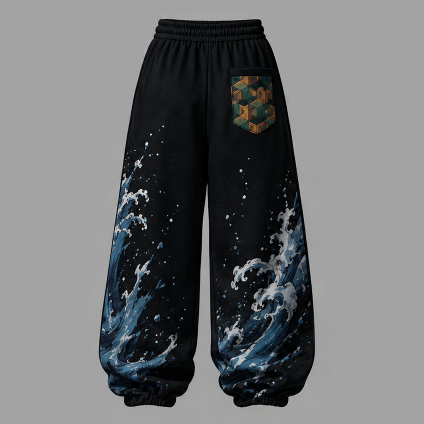 Demon Slayer Cropped Long Sleeve Hoodie & High Waist Jogger Pants Two Piece