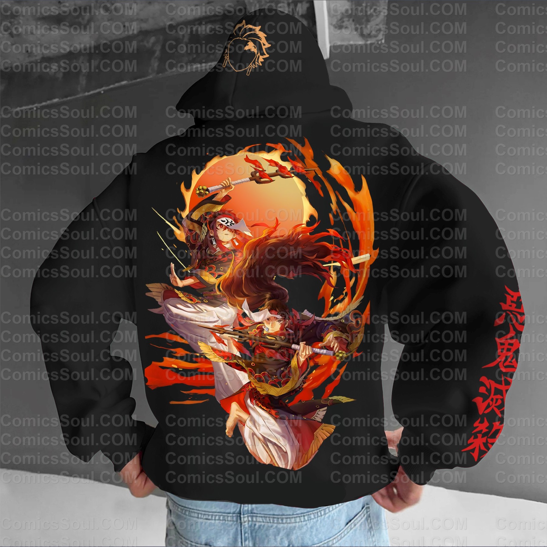 Unisex Anime Graphic Streetwear Vintage Hoodie丨Demon slayer