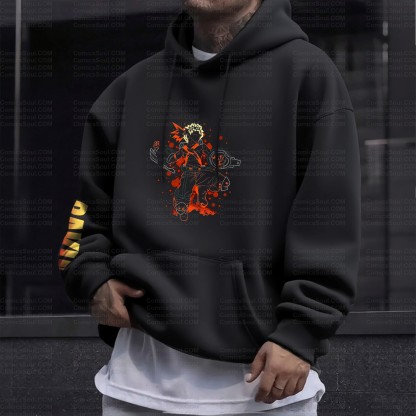 Unisex Anime Graphic Streetwear Vintage Plush Hoodie