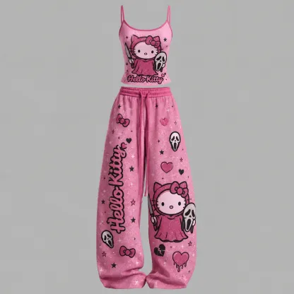Hello Kitty Top & Elasticated Trousers Two-Piece Set