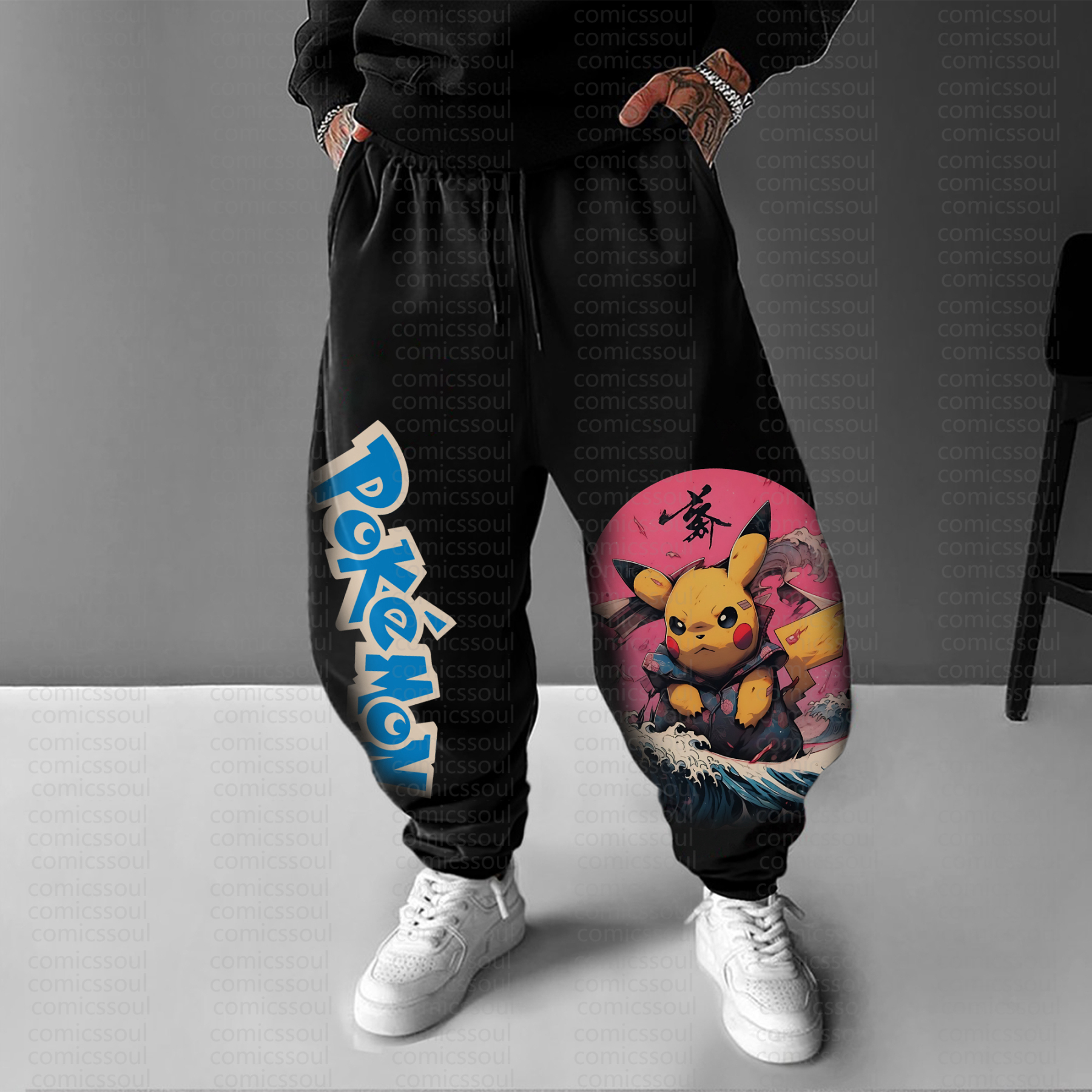 Unisex Anime Inspired Vintage Pants丨Pokémon