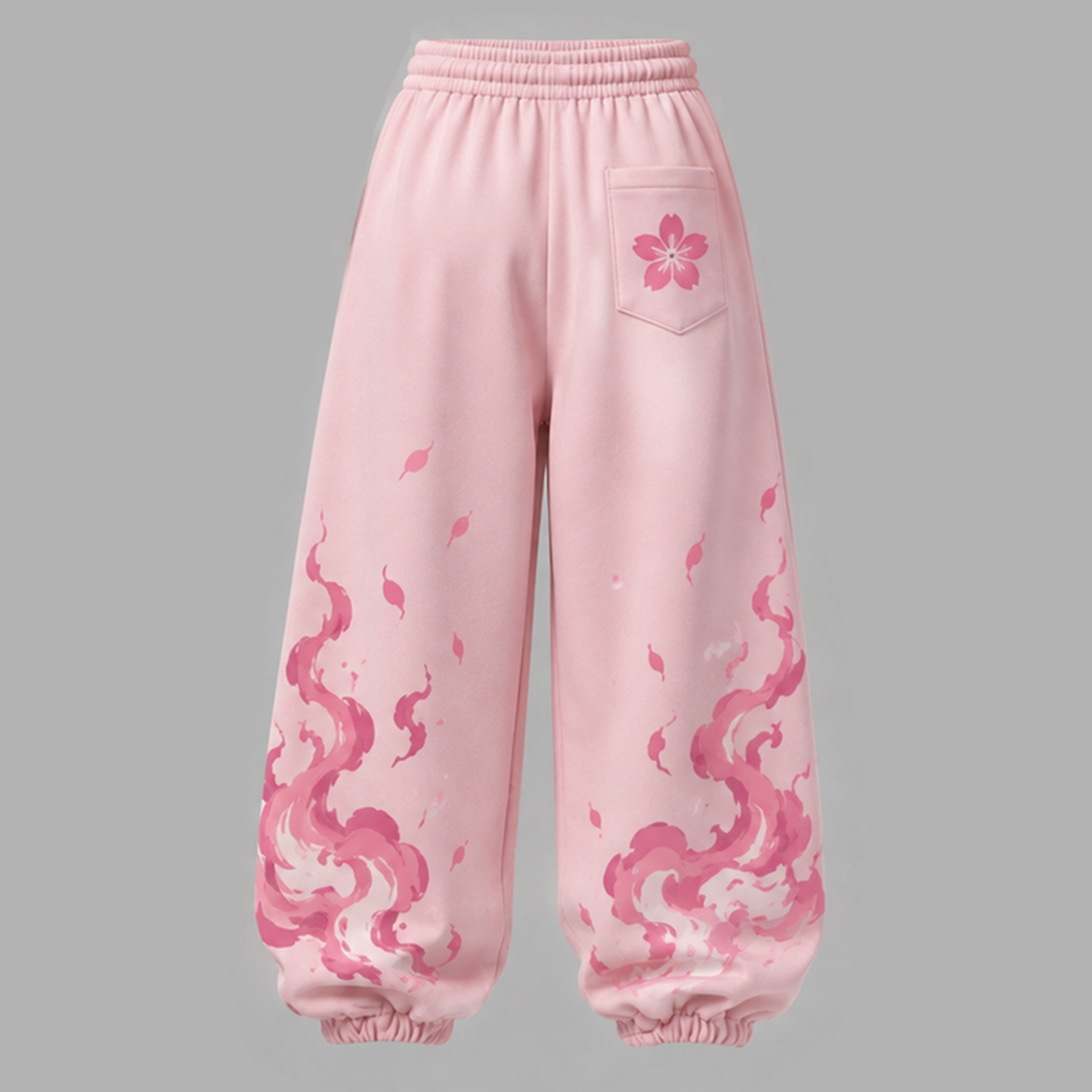 Demon Slayer Cropped Long Sleeve Hoodie & High Waist Jogger Pants Two Piece