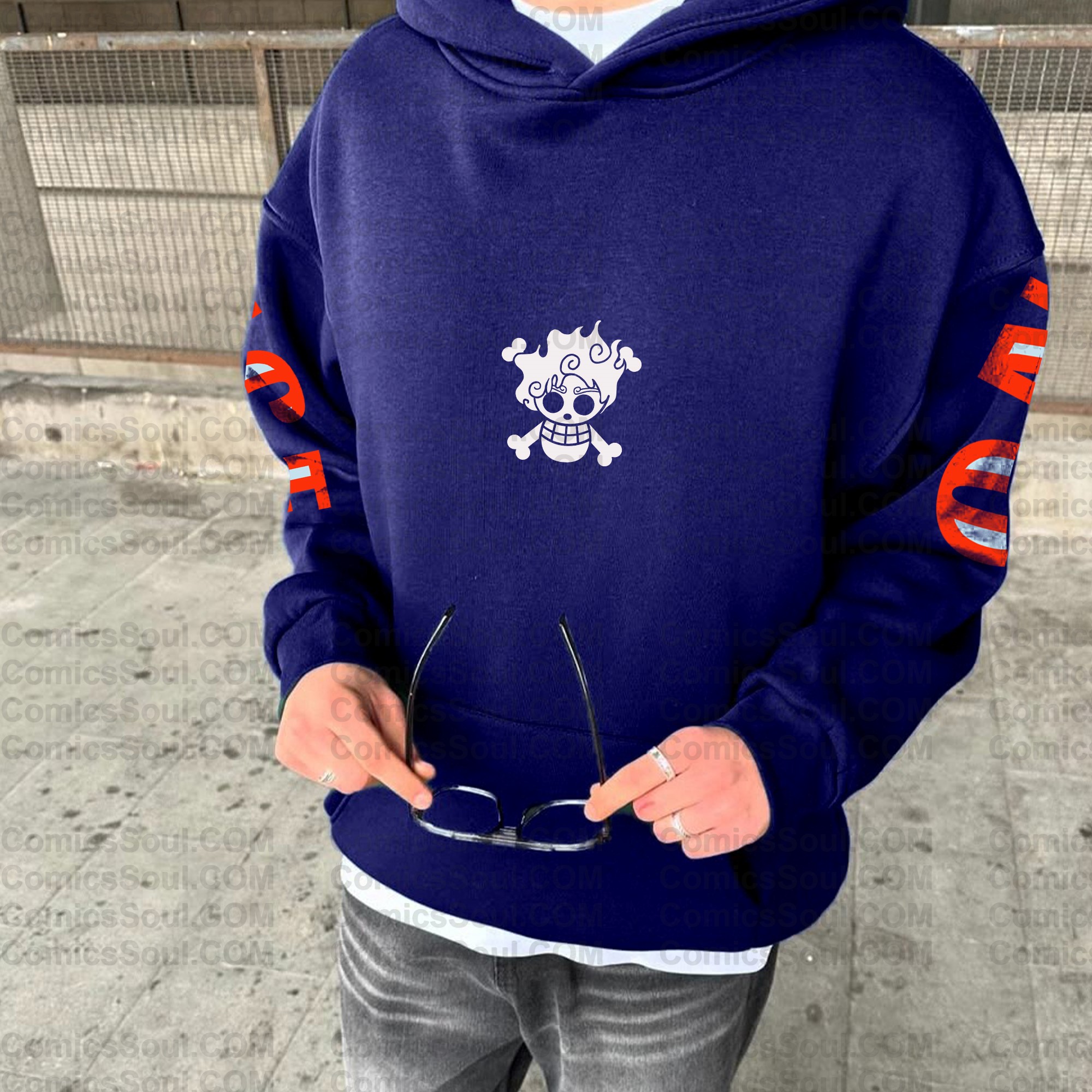 (Plus Velvet)Unisex Anime Graphic Streetwear Vintage Hoodie