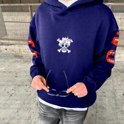 (Plus Velvet)Unisex Anime Graphic Streetwear Vintage Hoodie