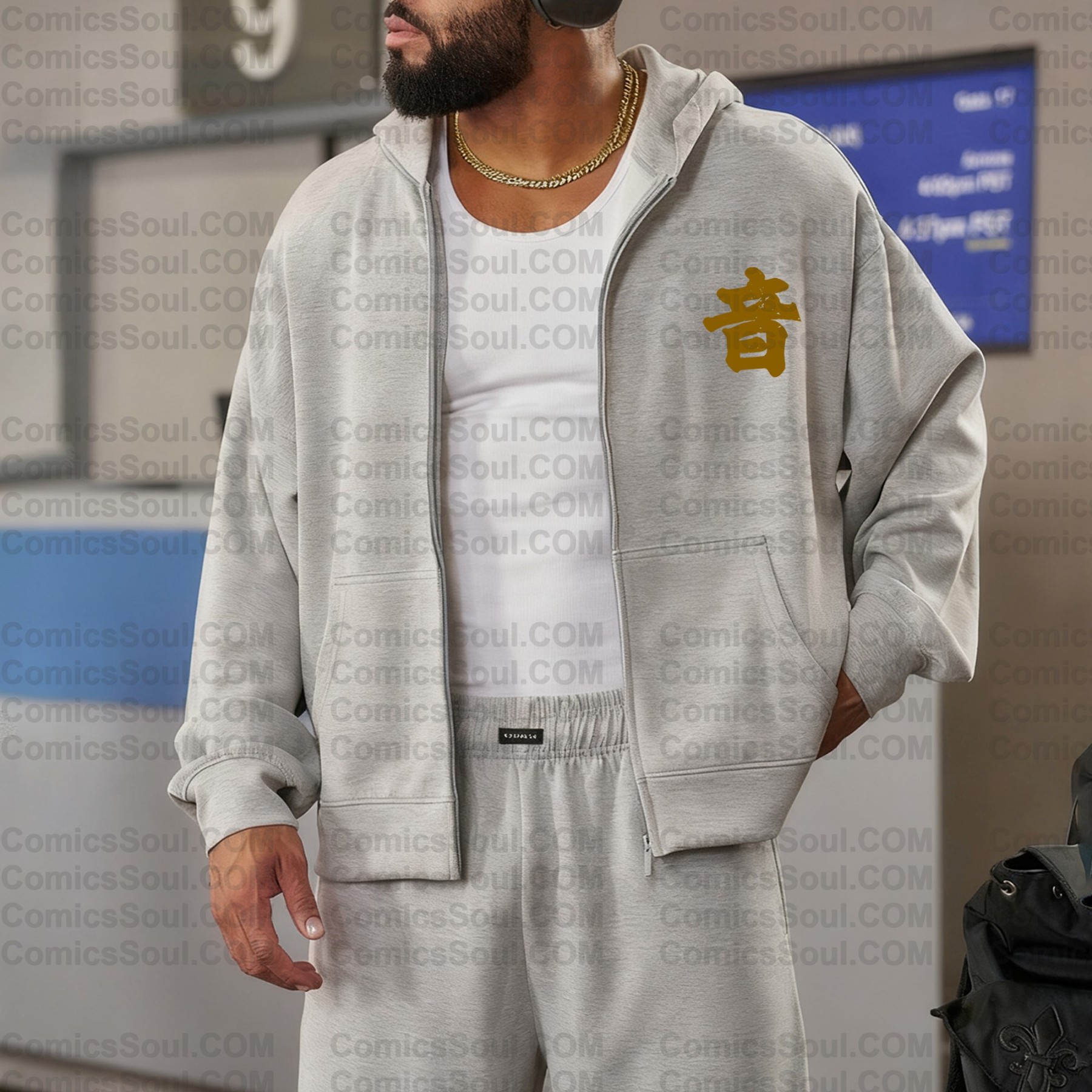 Unisex Graphic Streetwear Vintage Zipper Cardigan Plush Hoodie