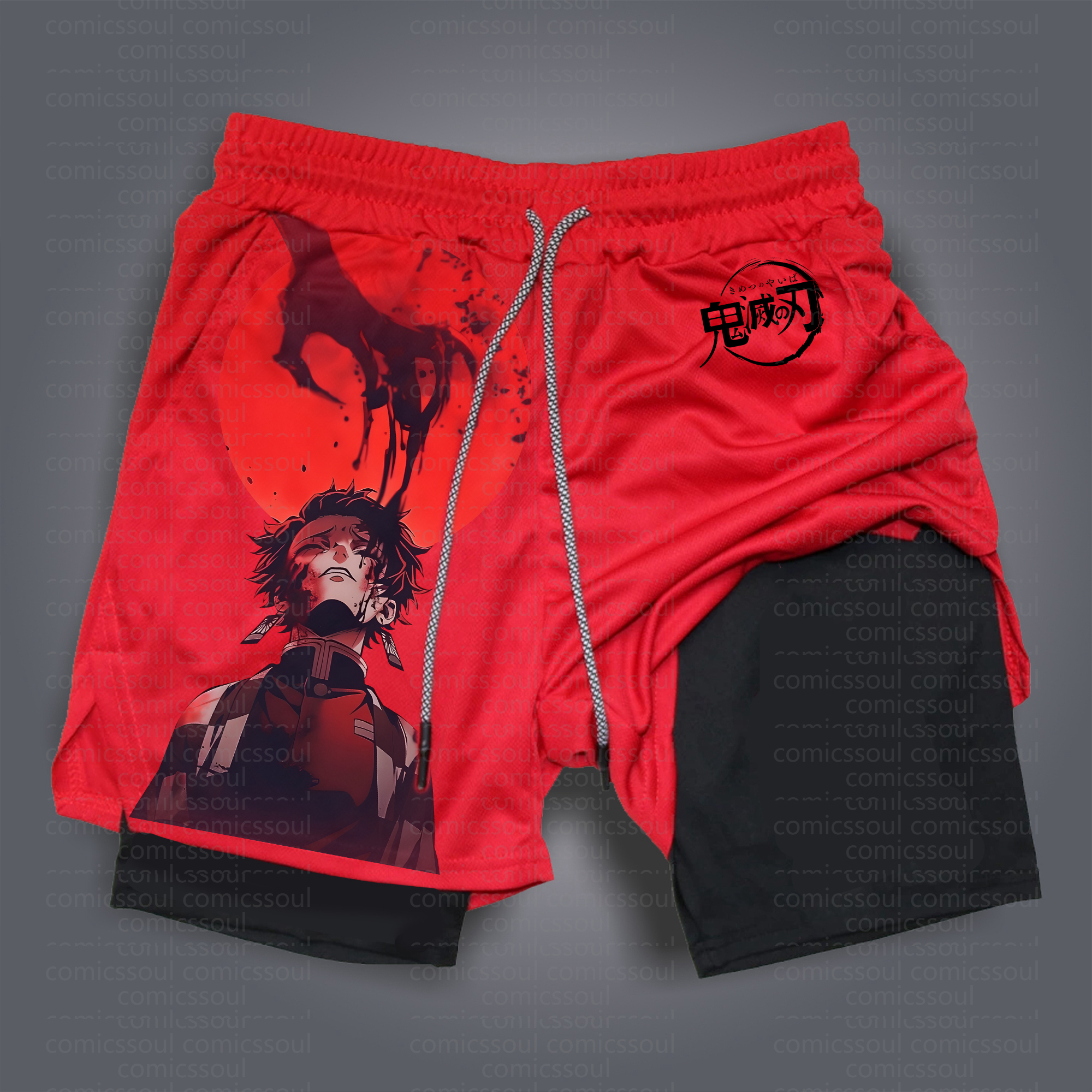 Unisex “ Demon slayer” Casual Streetwear Shorts