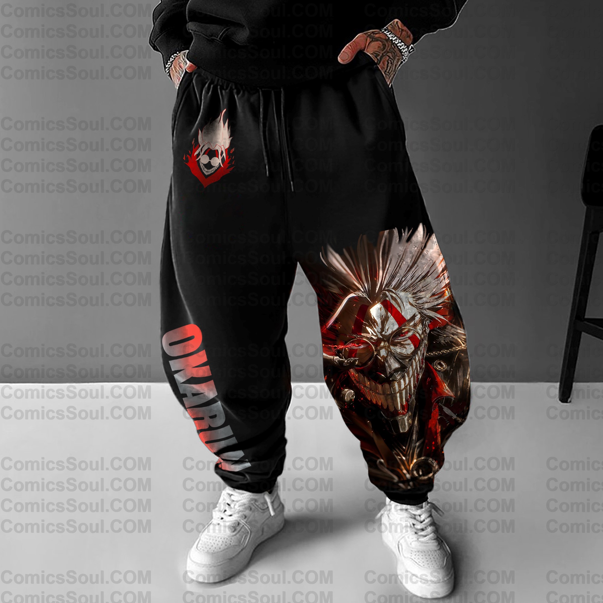Unisex Anime Printed Gift Oversized Harem Pants