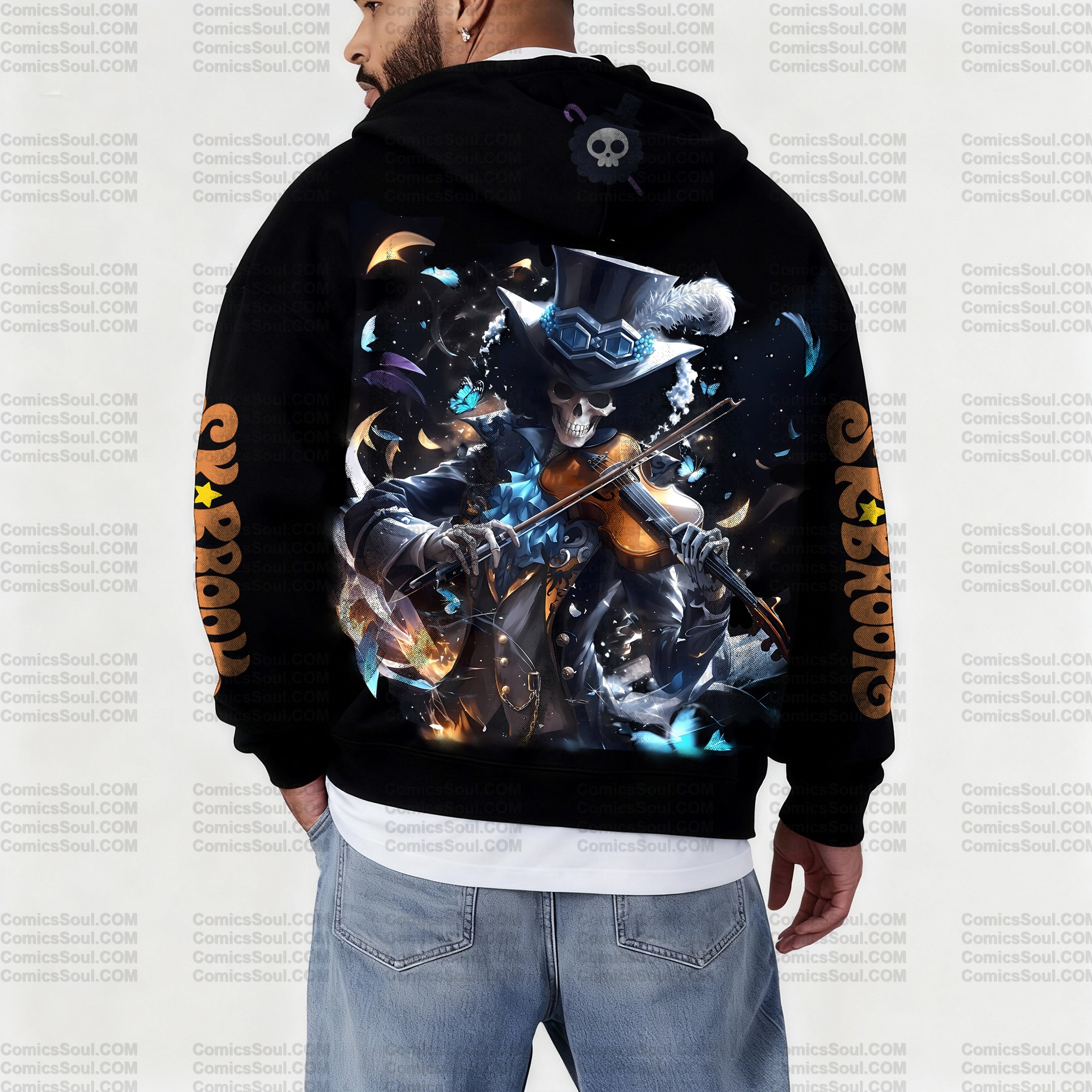 Unisex Graphic Streetwear Vintage Zipper Cardigan Plush Hoodie