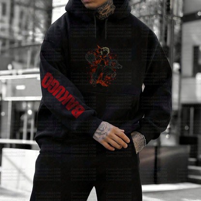 Unisex Anime Graphic Streetwear Vintage Plush Hoodie