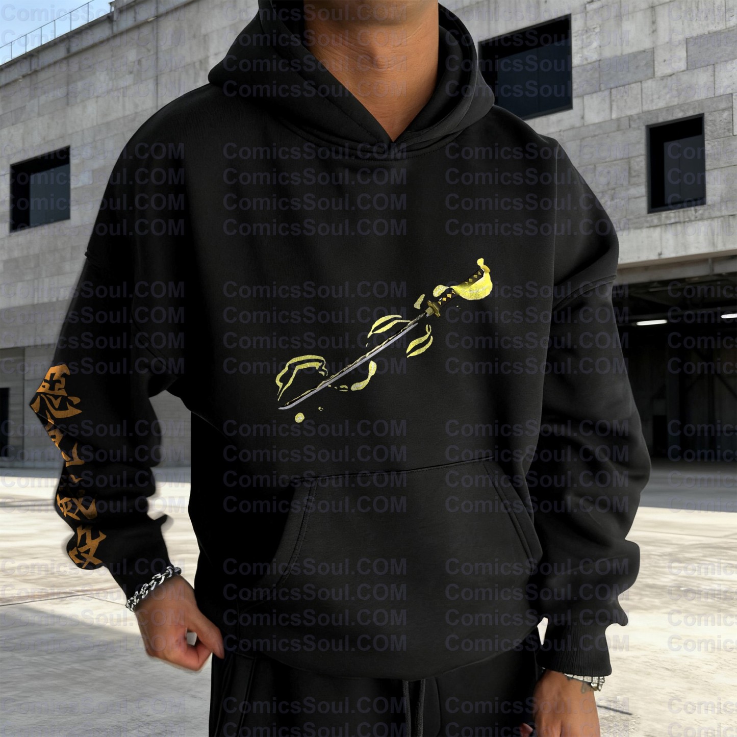 Plus Velvet Unisex Anime Graphic Streetwear Vintage Hoodie