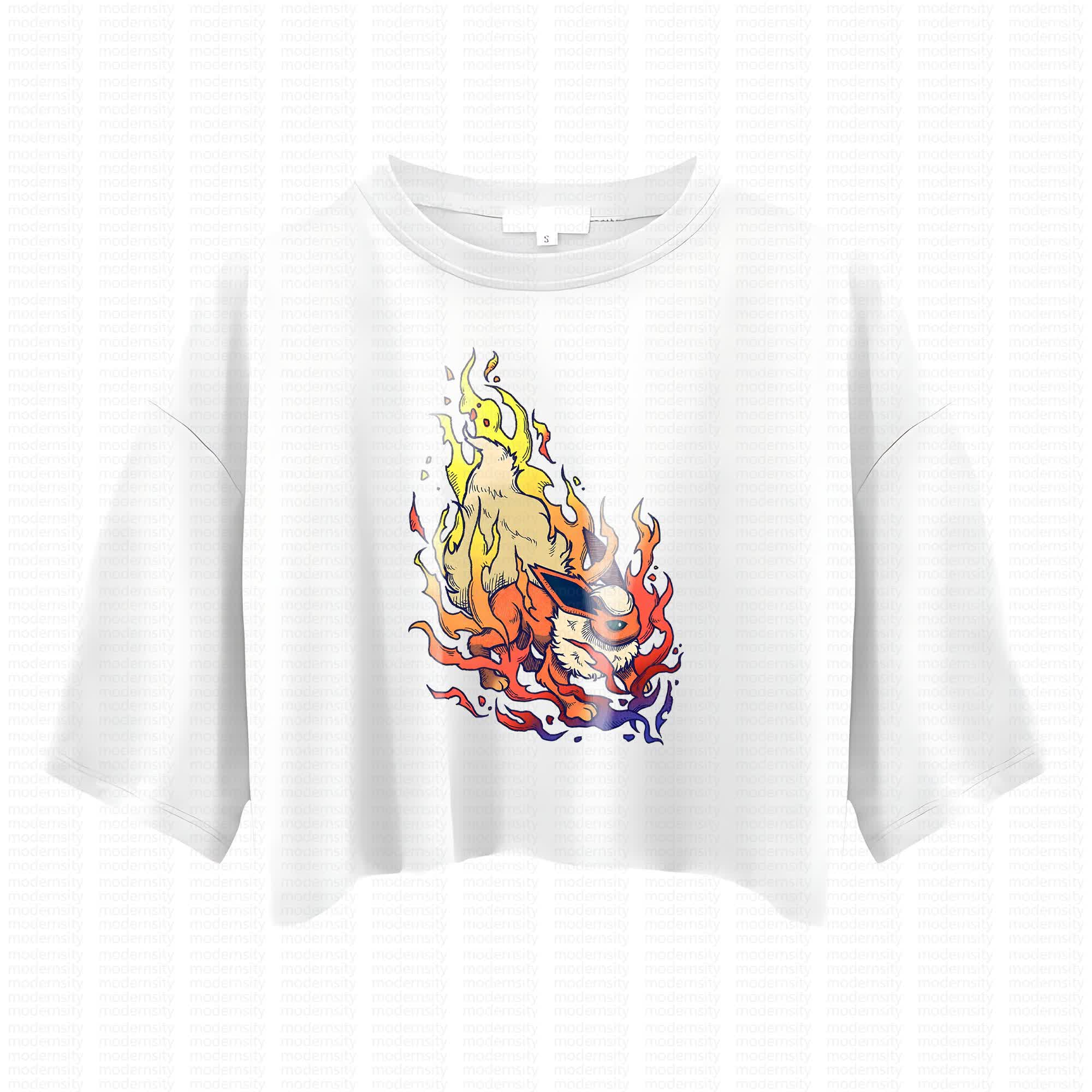 Cute and playful "Pokémon" summer women's cropped top