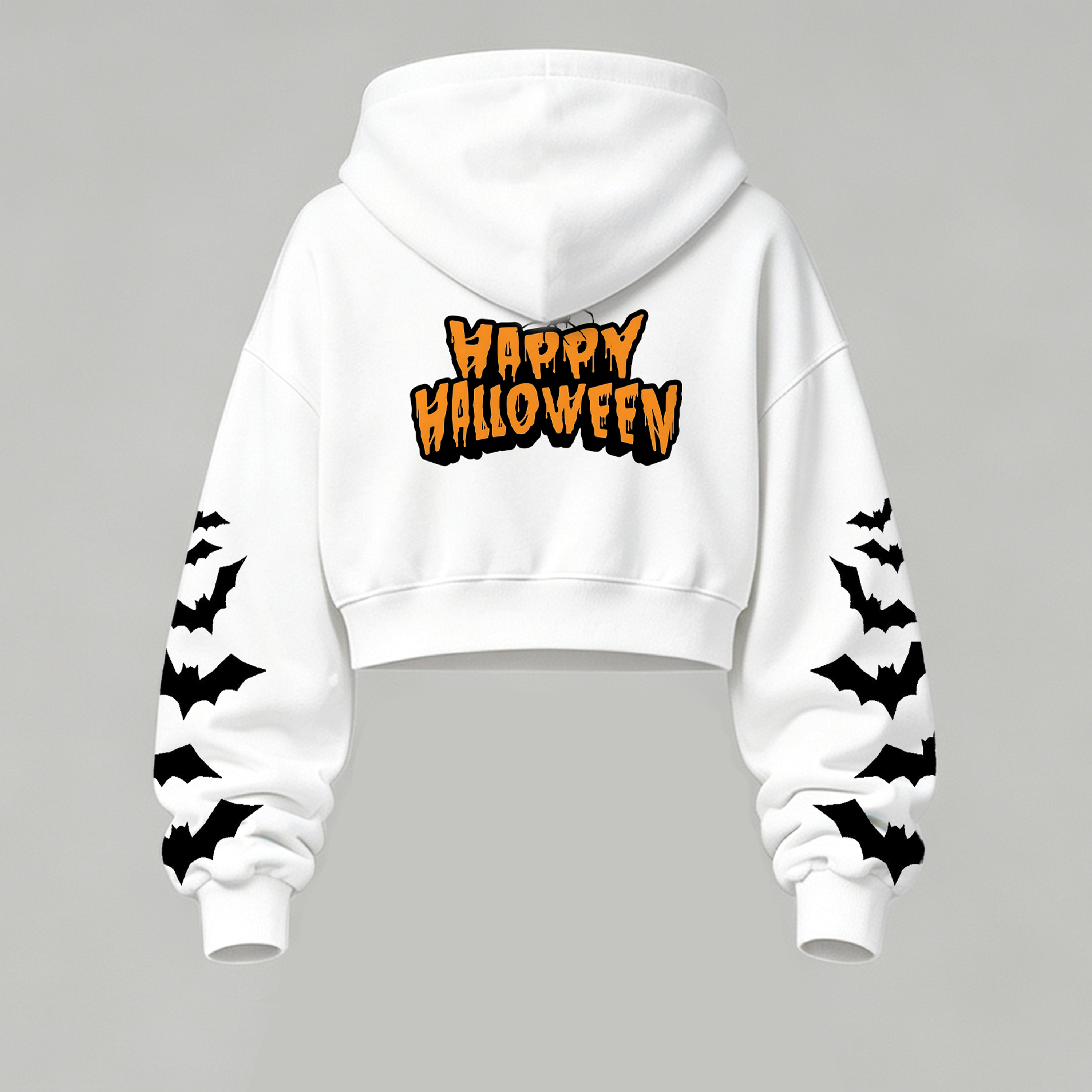Pokémon Halloween Series Cropped Long Sleeve Hoodie & High Waist Jogger Pants Two Piece