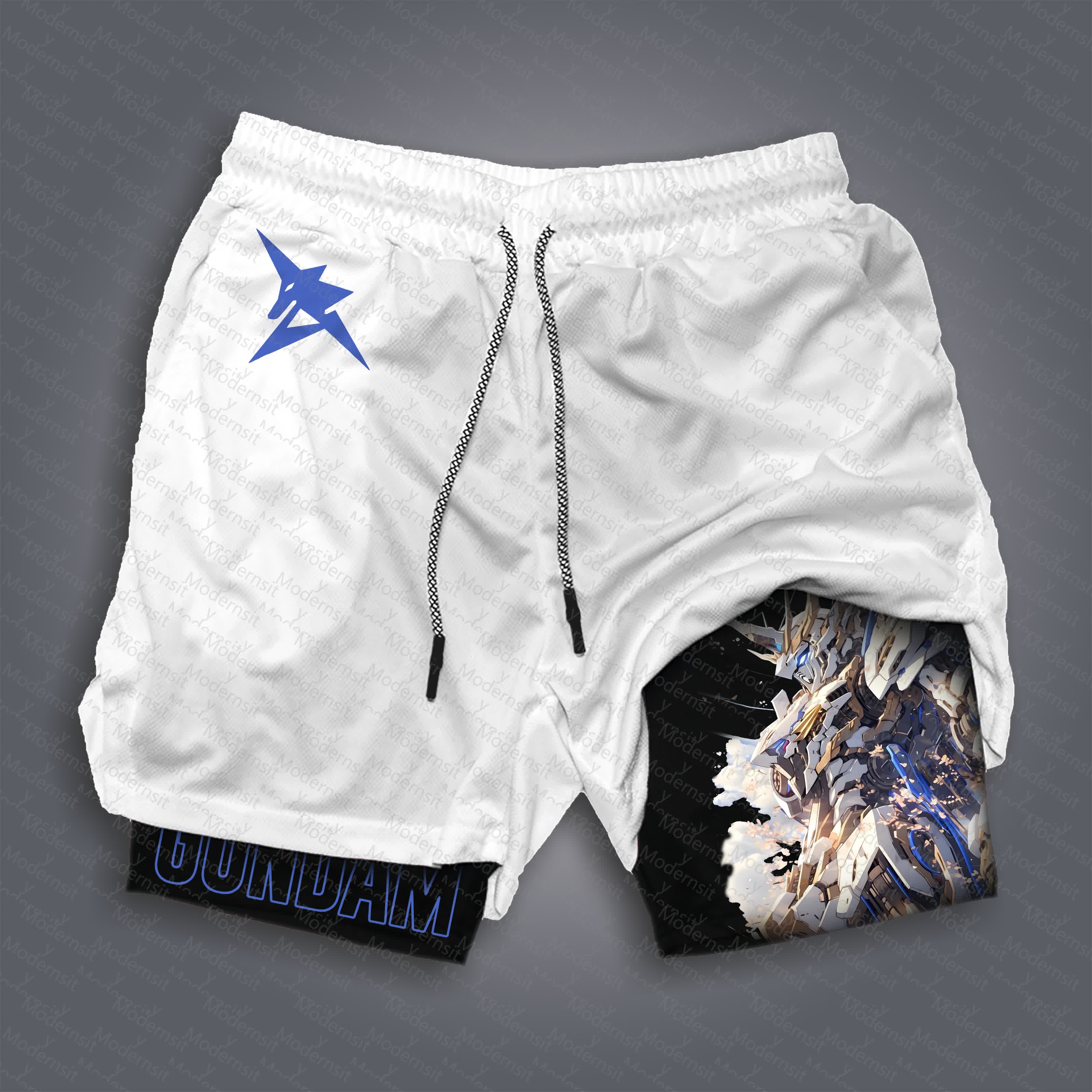 Unisex  “Gundam Series” Casual Anime Streetwear Shorts