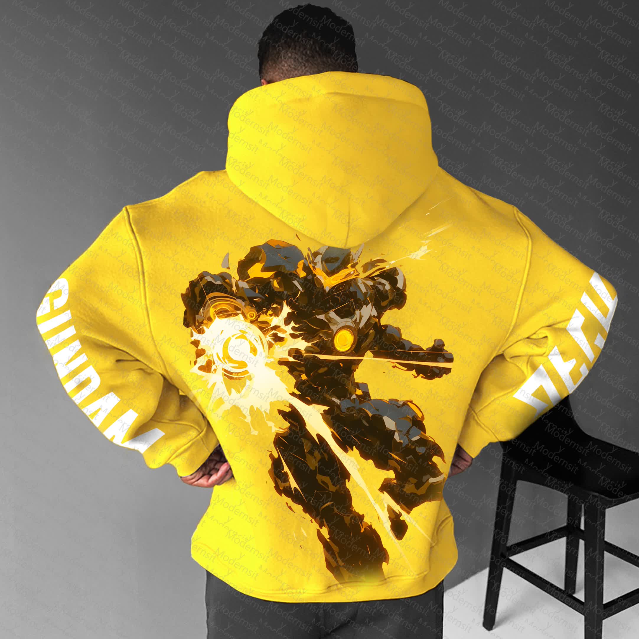 Unisex “Gundam Series” Anime Graphic Streetwear Vintage Hoodie