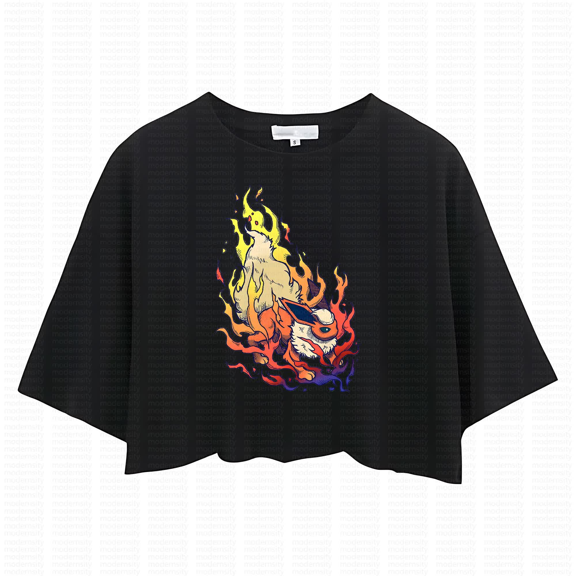 Cute and playful "Pokémon" summer women's cropped top