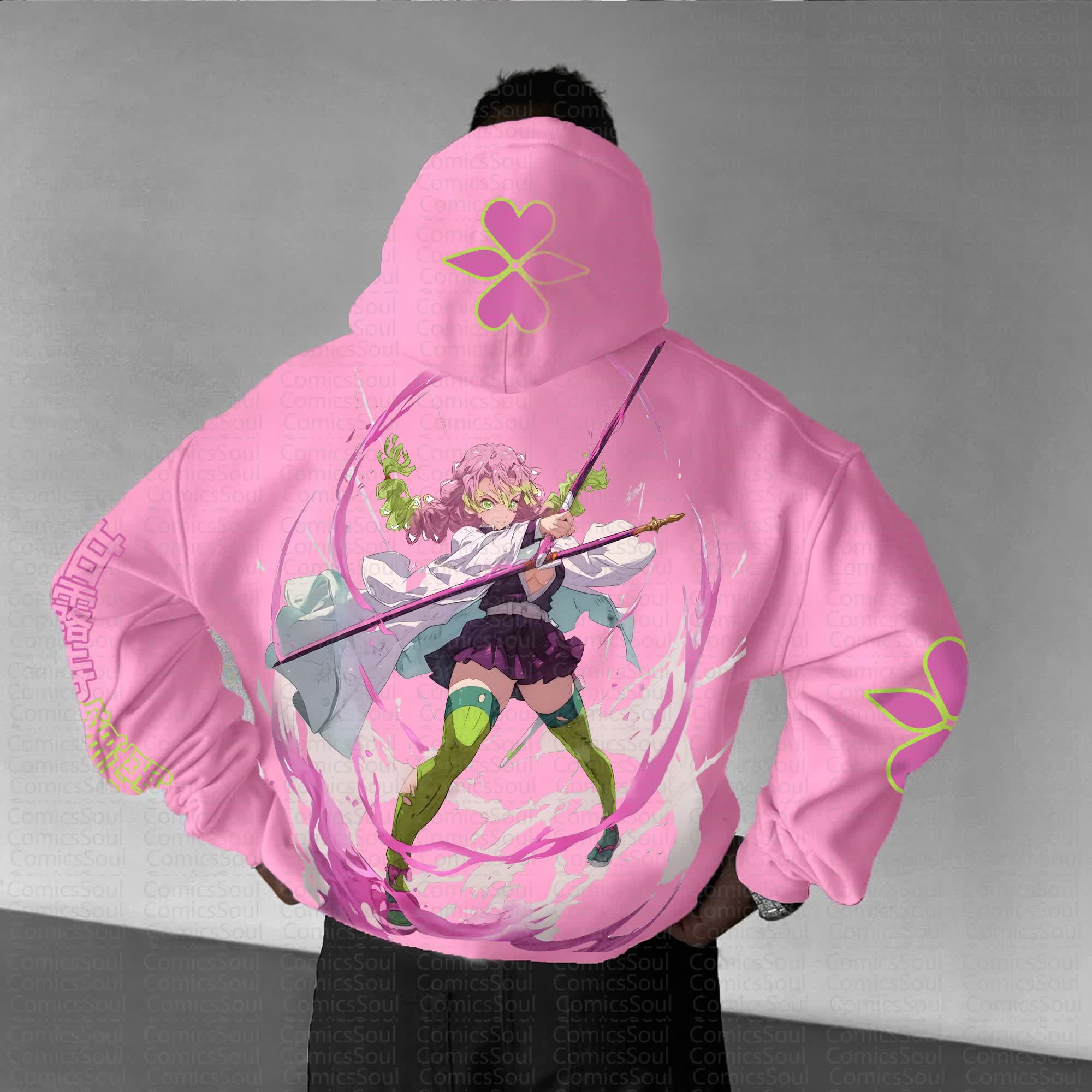 Unisex Anime Graphic Streetwear Vintage Hoodie丨Demon Slayer