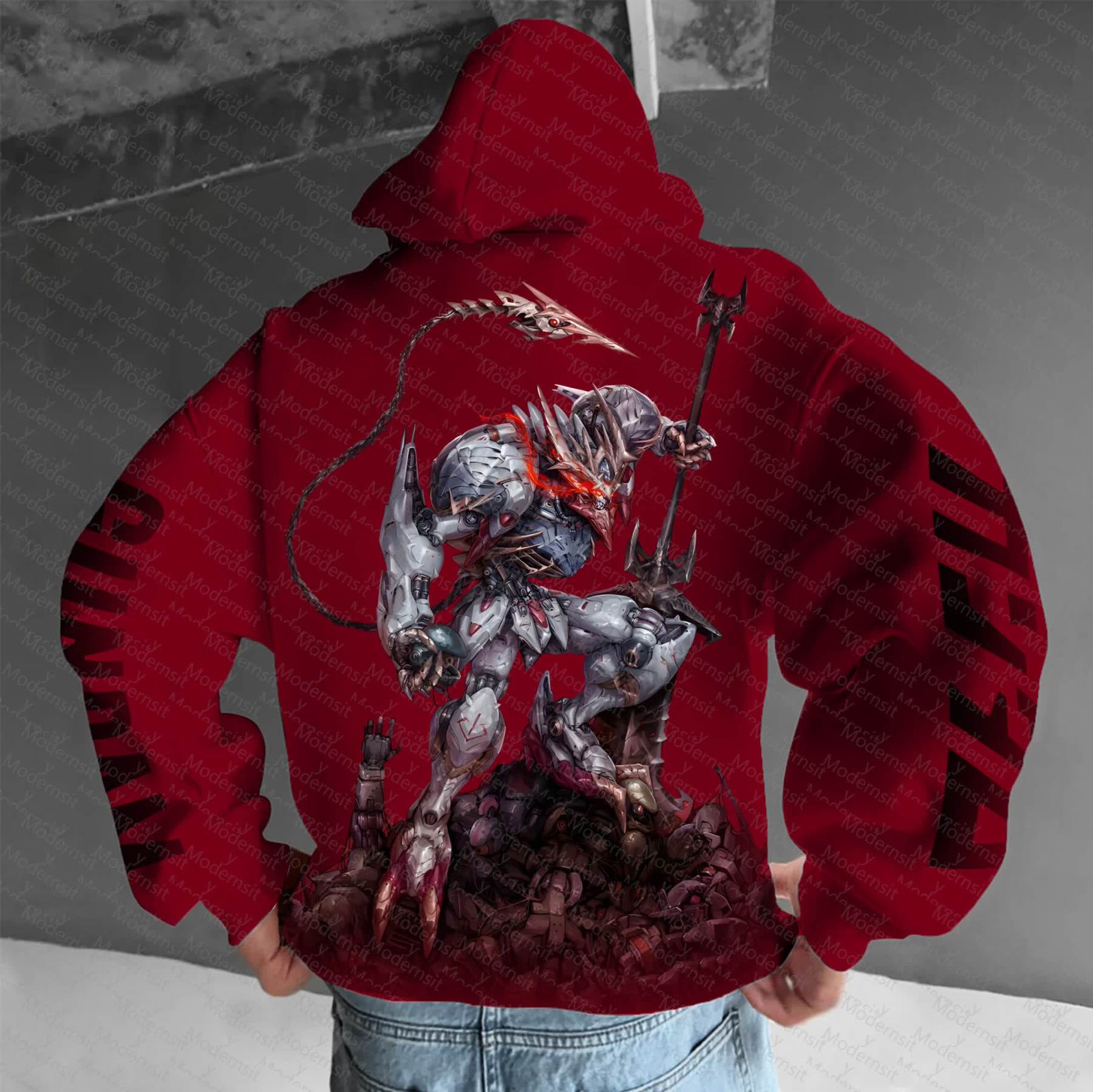 Unisex “Gundam Series” Anime Graphic Streetwear Vintage Hoodie