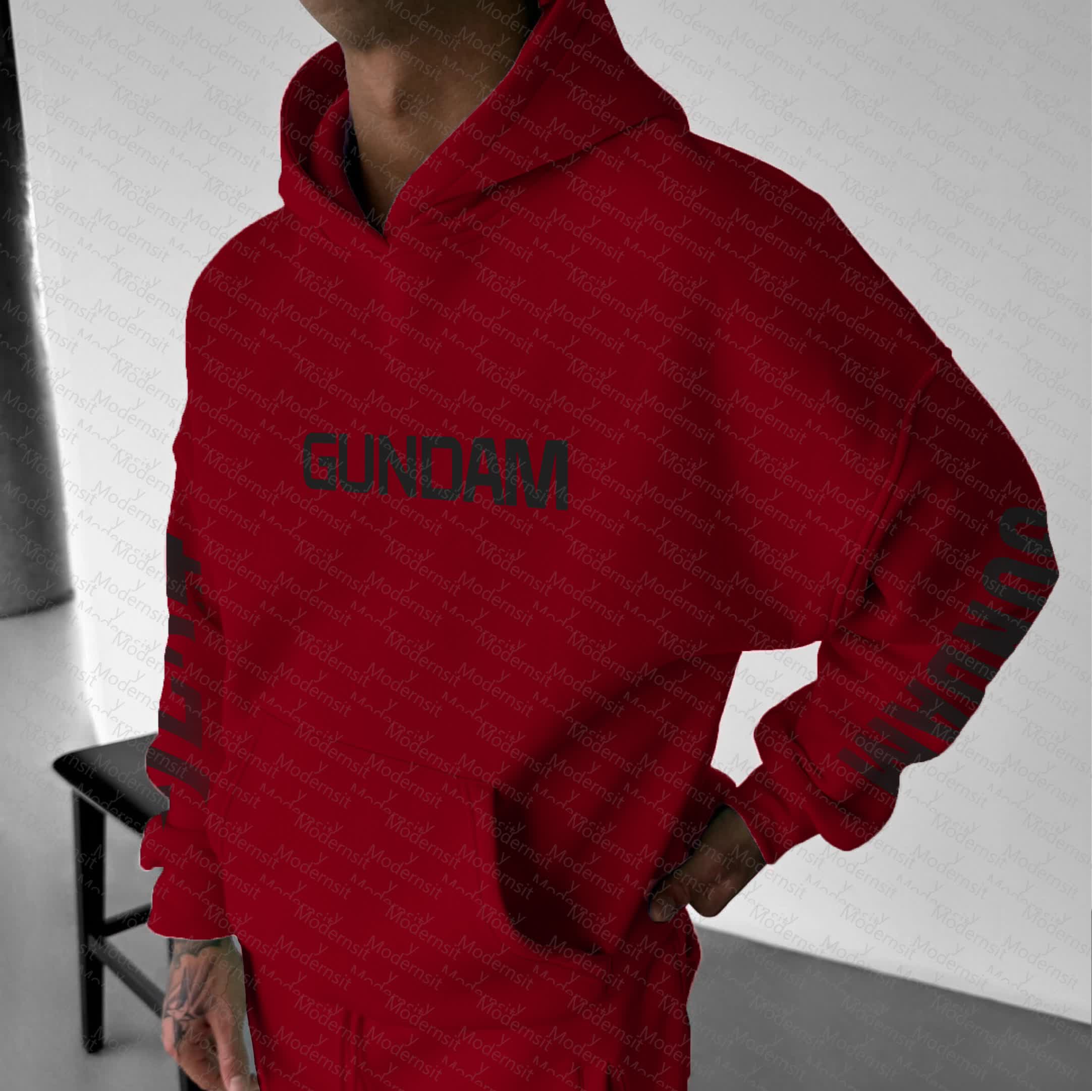 Unisex “Gundam Series” Anime Graphic Streetwear Vintage Hoodie