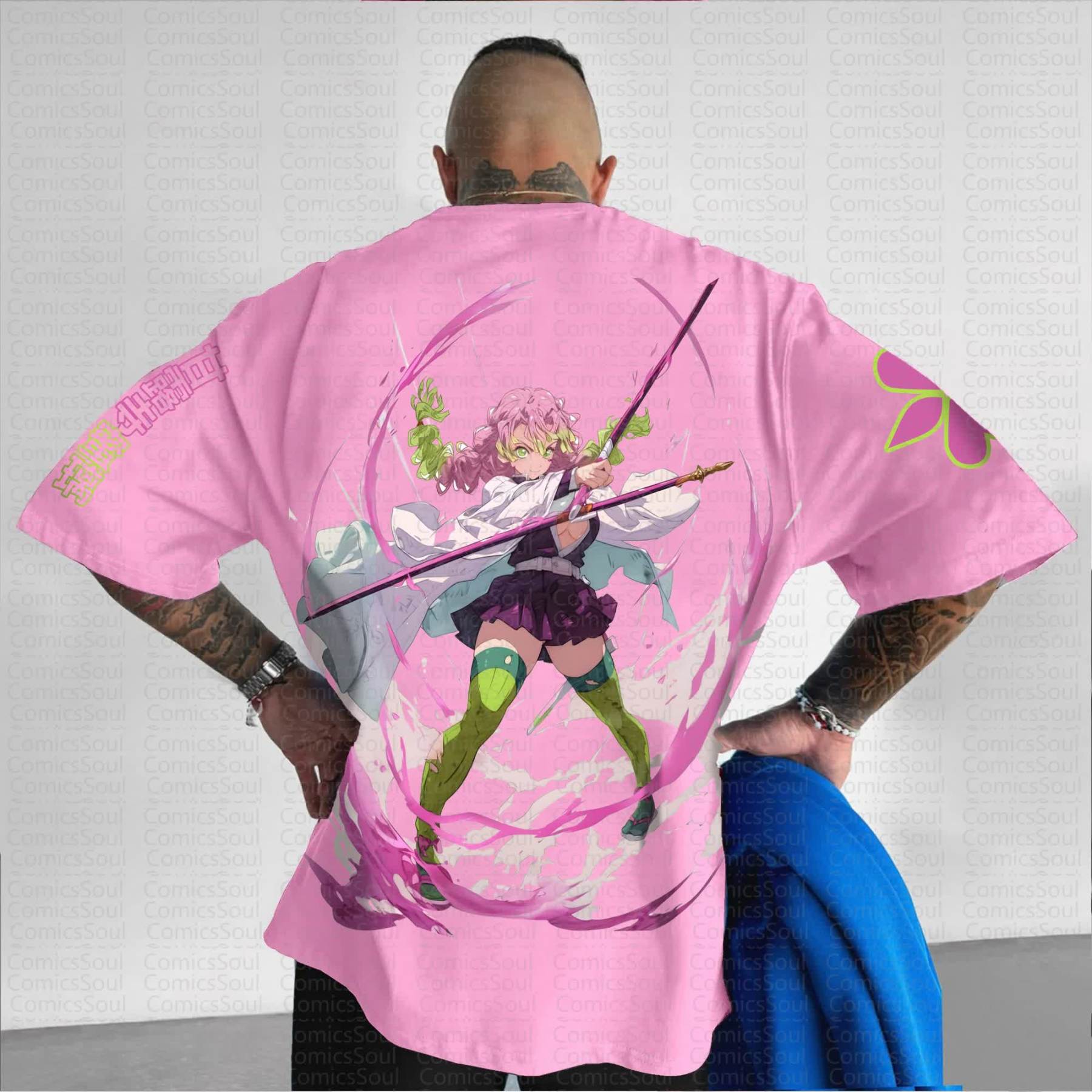 Unisex Anime Inspired Vintage T-Shirt丨Demon Slayer X Pokémon