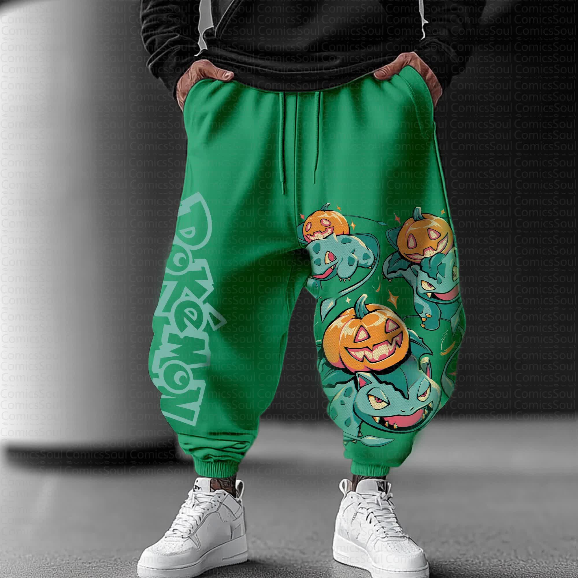 Unisex Anime Inspired Vintage Pants丨Pokémon