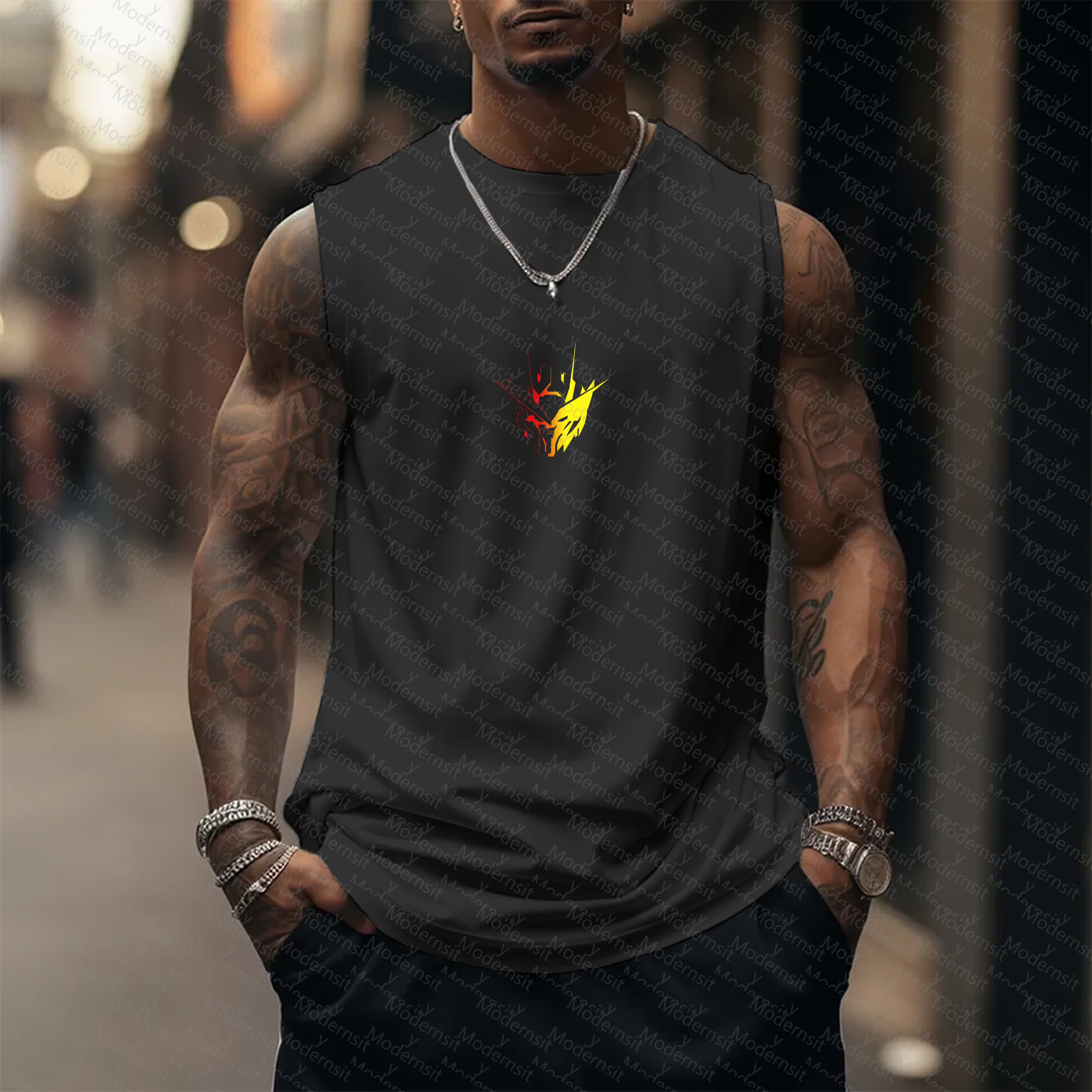 Unisex  “Gundam Series” Casual Anime  Tank Top