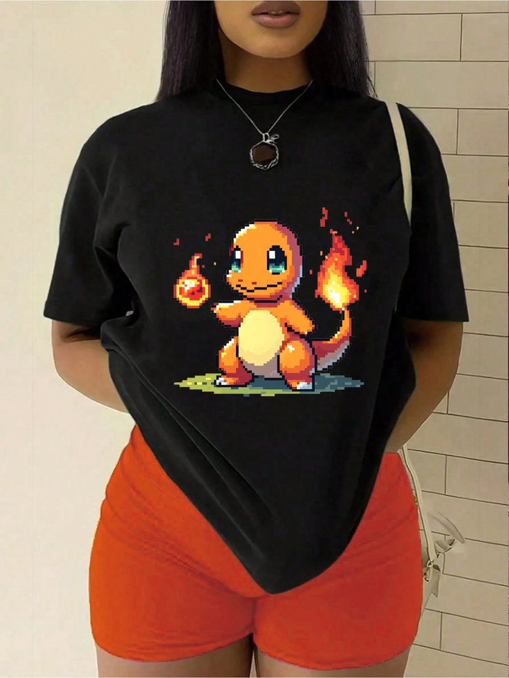 Unisex "Pokémon" Anime Inspired Vintage T-Shirt