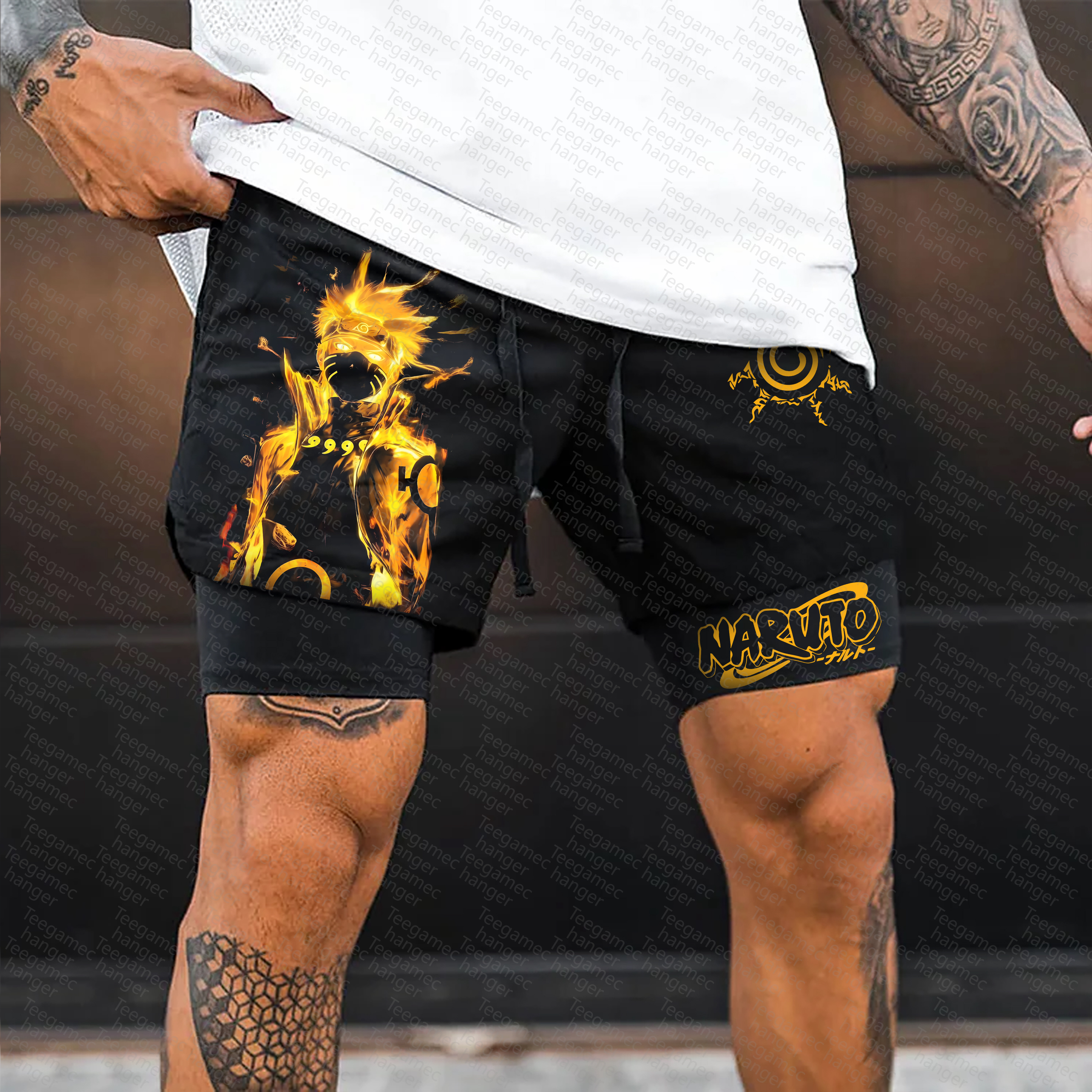 Unisex Casual Anime Streetwear Gym Shorts