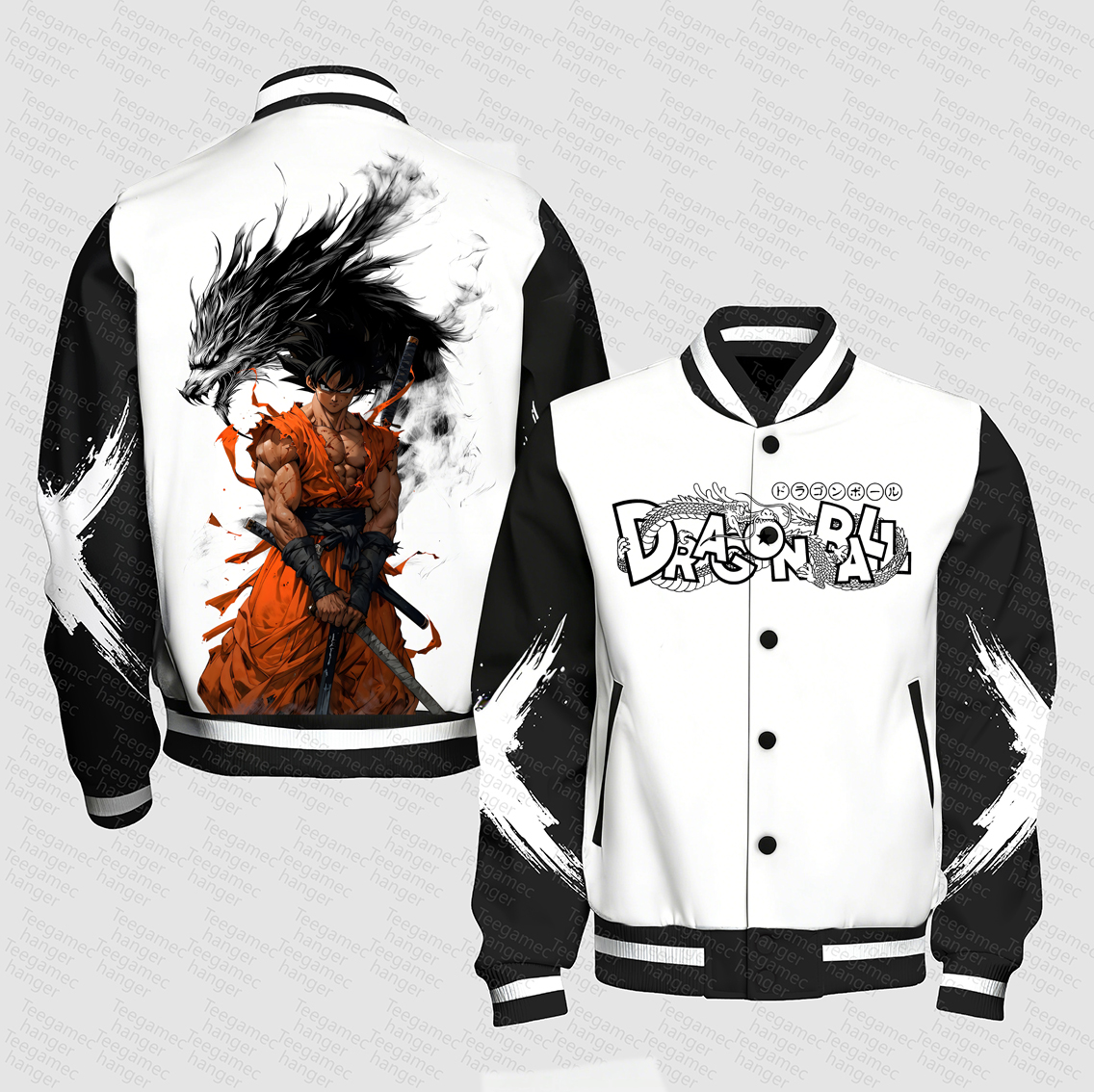 Unisex Vintage Anime Graphic Jacket