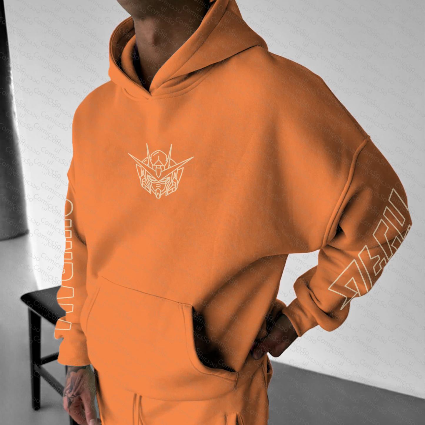 Unisex “Gundam Series” Anime Graphic Streetwear Vintage Hoodie