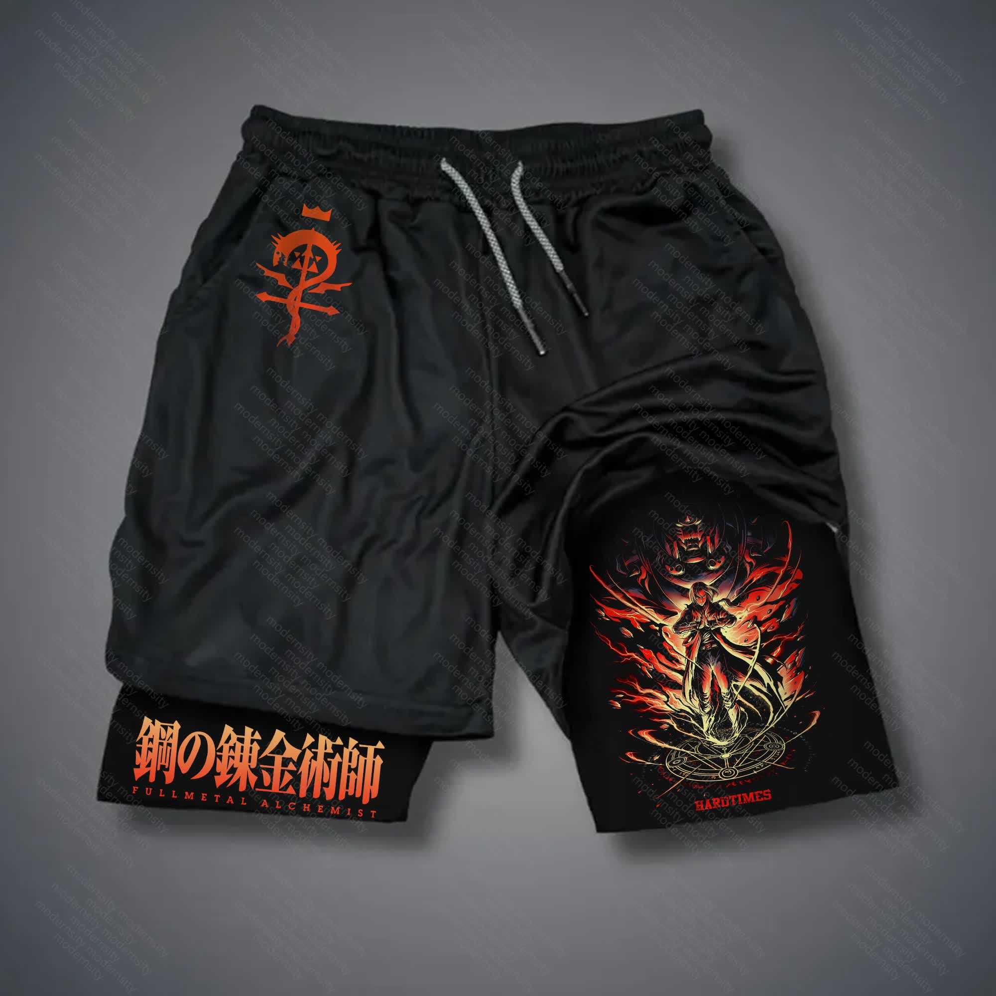 Unisex  “Fullmetal Alchemist” Casual Anime Streetwear Shorts