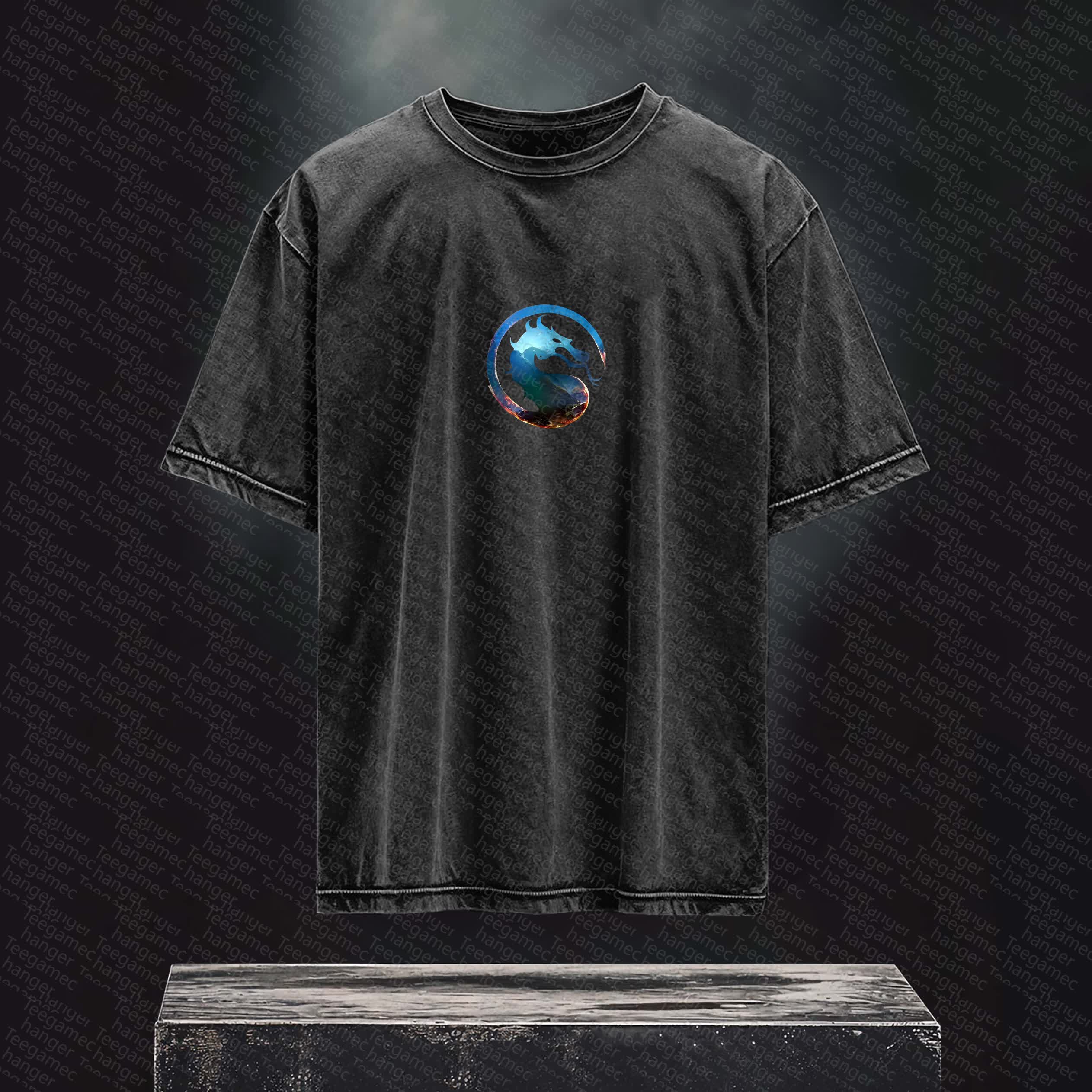 Unisex  Inspired Vintage Washed T-Shirt丨 Mortal Kombat