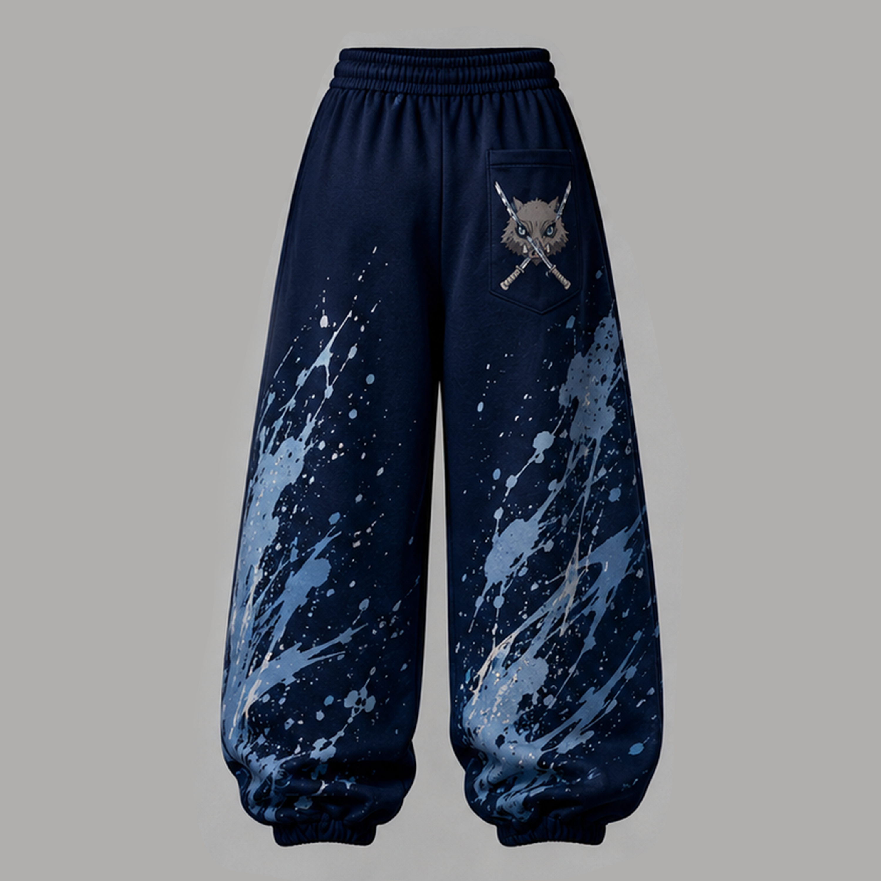 Demon Slayer Cropped Long Sleeve Hoodie & High Waist Jogger Pants Two Piece