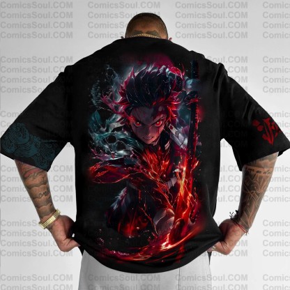 Unisex  " Demon slayer " Anime Inspired Vintage T-Shirt