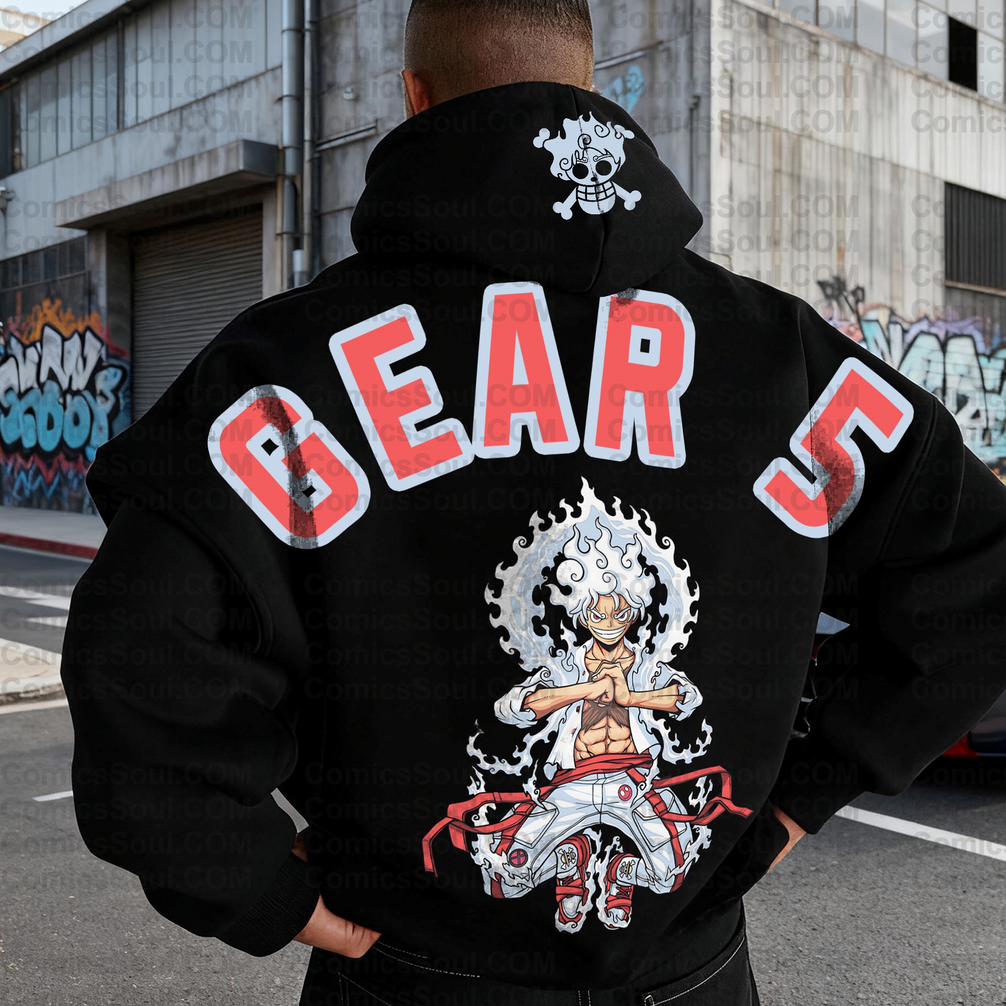 (Plus Velvet)Unisex Anime Graphic Streetwear Vintage Hoodie