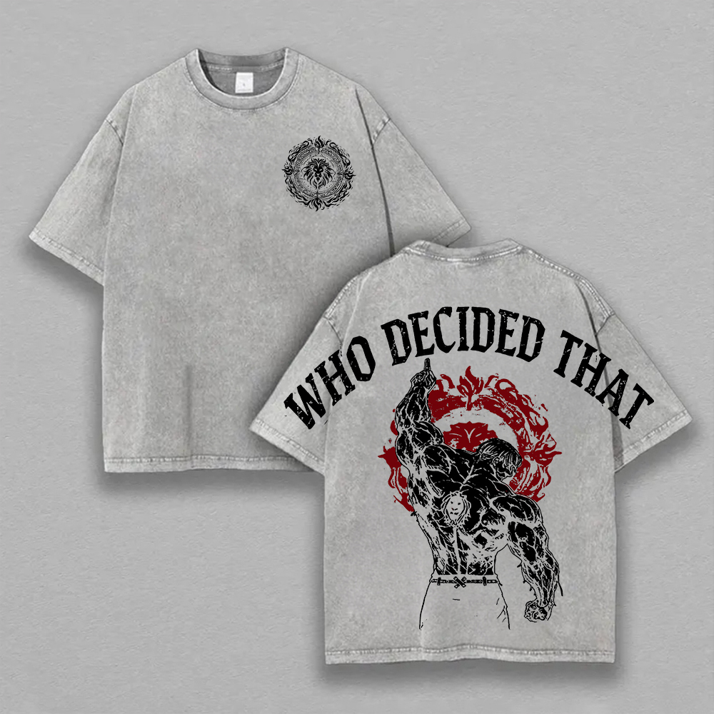 Seven deadly sins Printed Unisex Washed T-Shirt