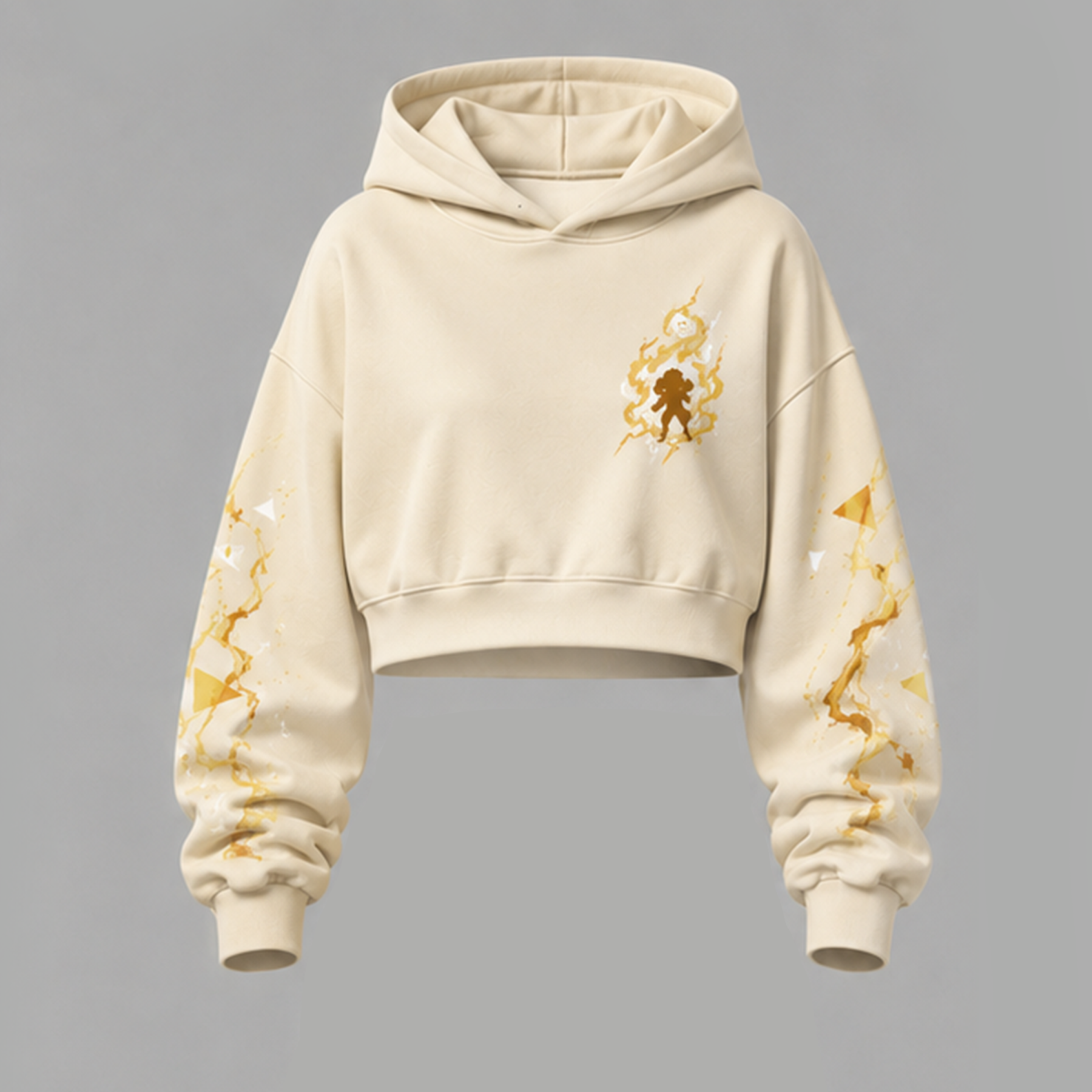 Demon Slayer Cropped Long Sleeve Hoodie & High Waist Jogger Pants Two Piece