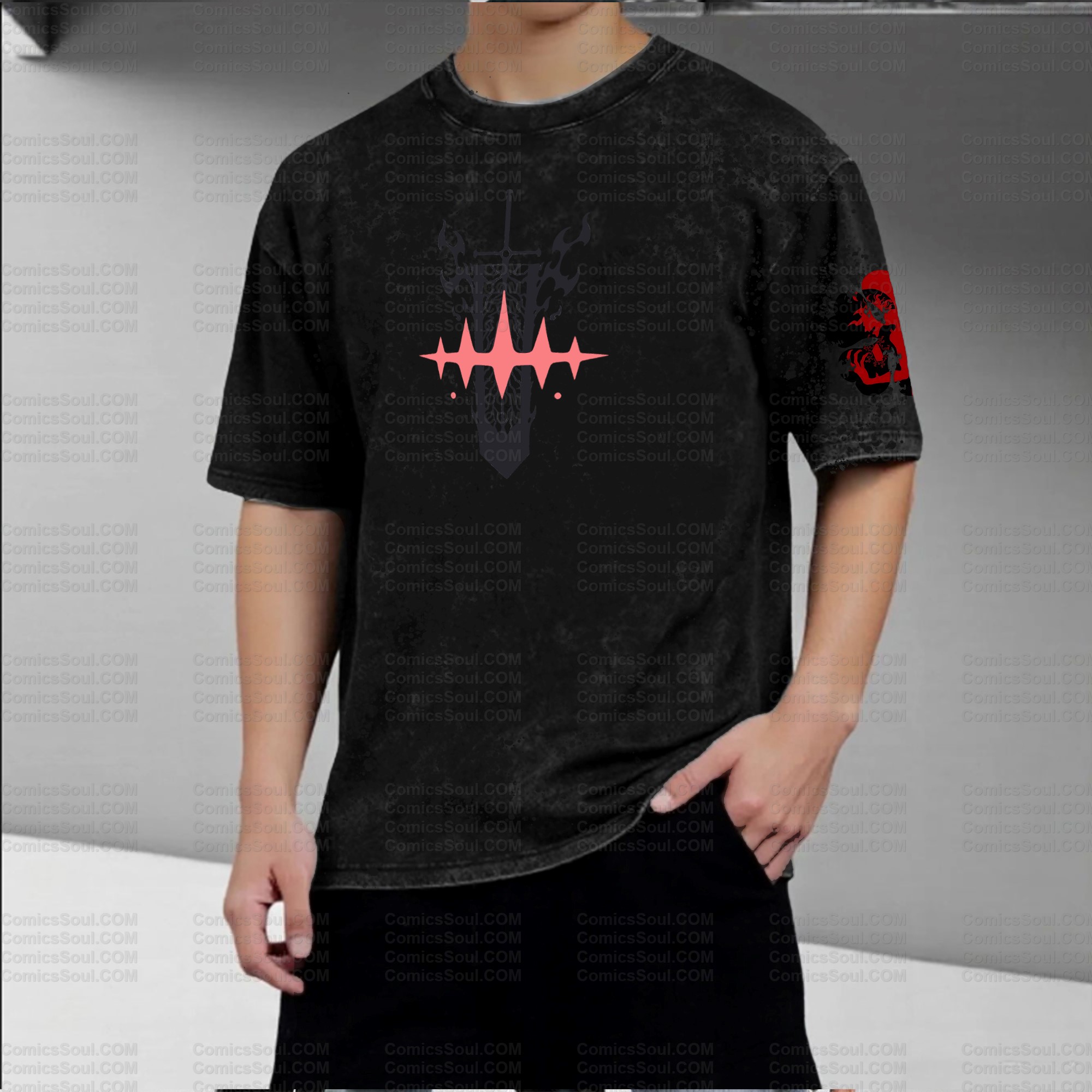 Printed Unisex Washed T-Shirt