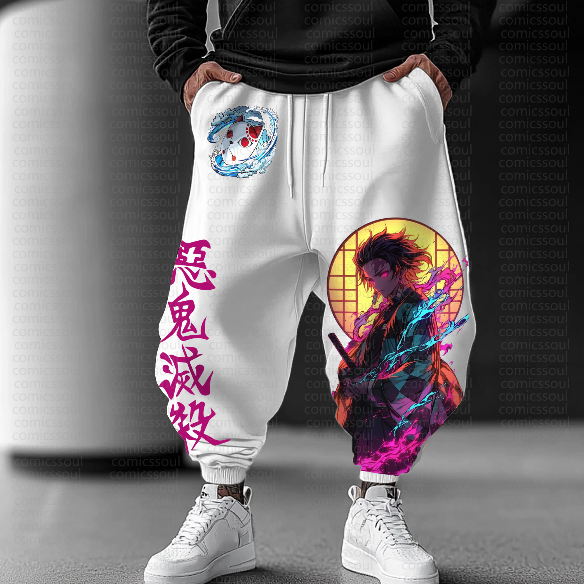 Unisex Anime Inspired Vintage Pants丨Demon Slayer