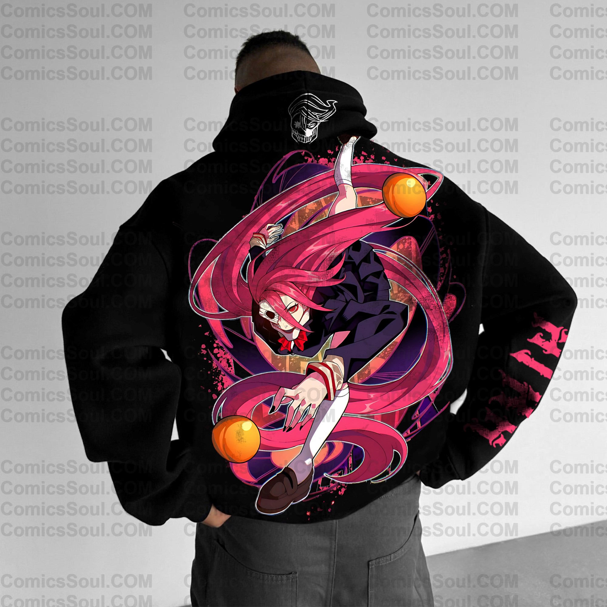 Unisex Anime Print  Casual Oversized Hoodie