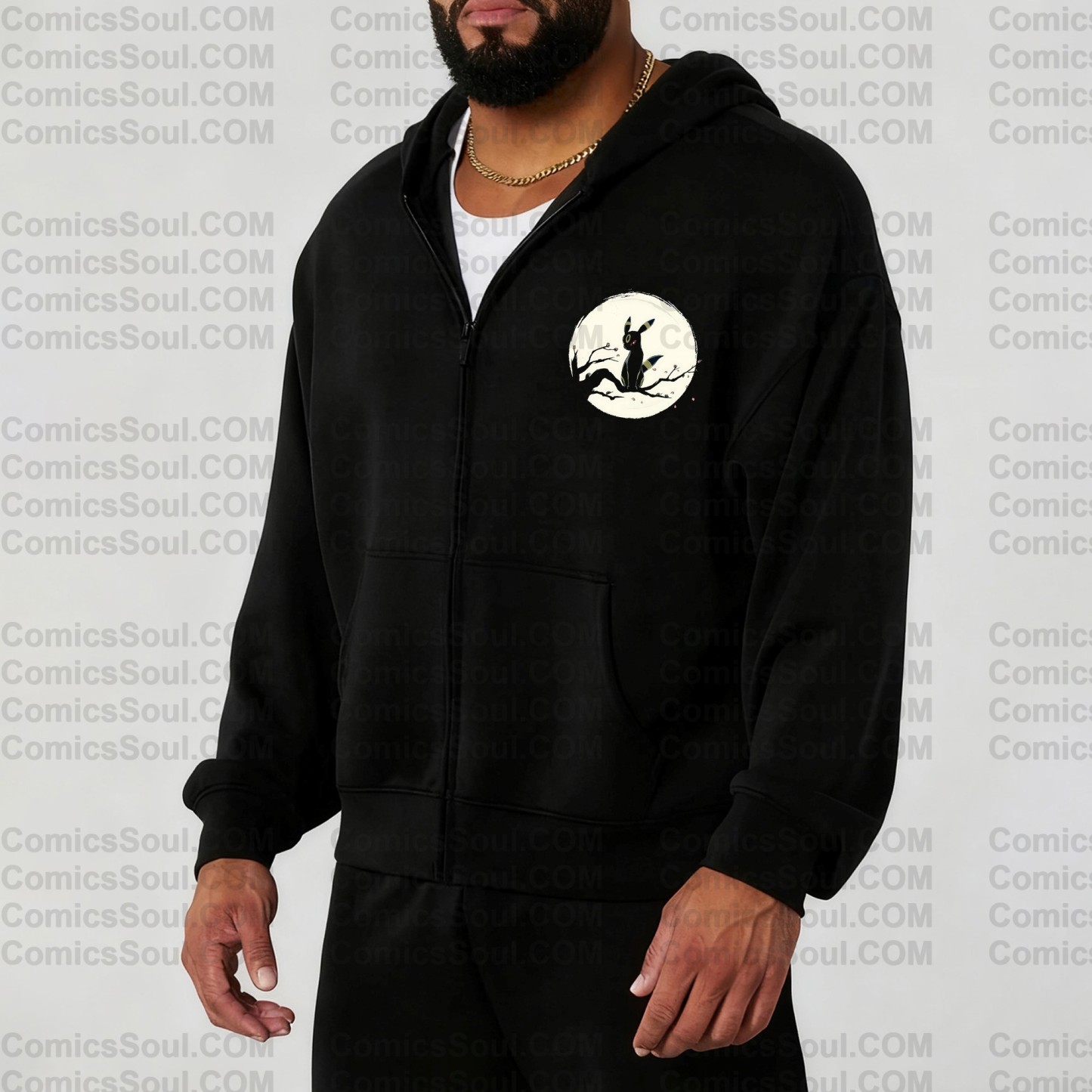 (Pokemon)Unisex Graphic Streetwear Vintage Zipper Cardigan Plush Hoodie