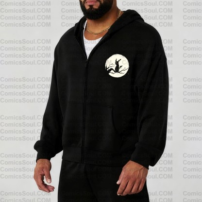 (Pokemon)Unisex Graphic Streetwear Vintage Zipper Cardigan Plush Hoodie