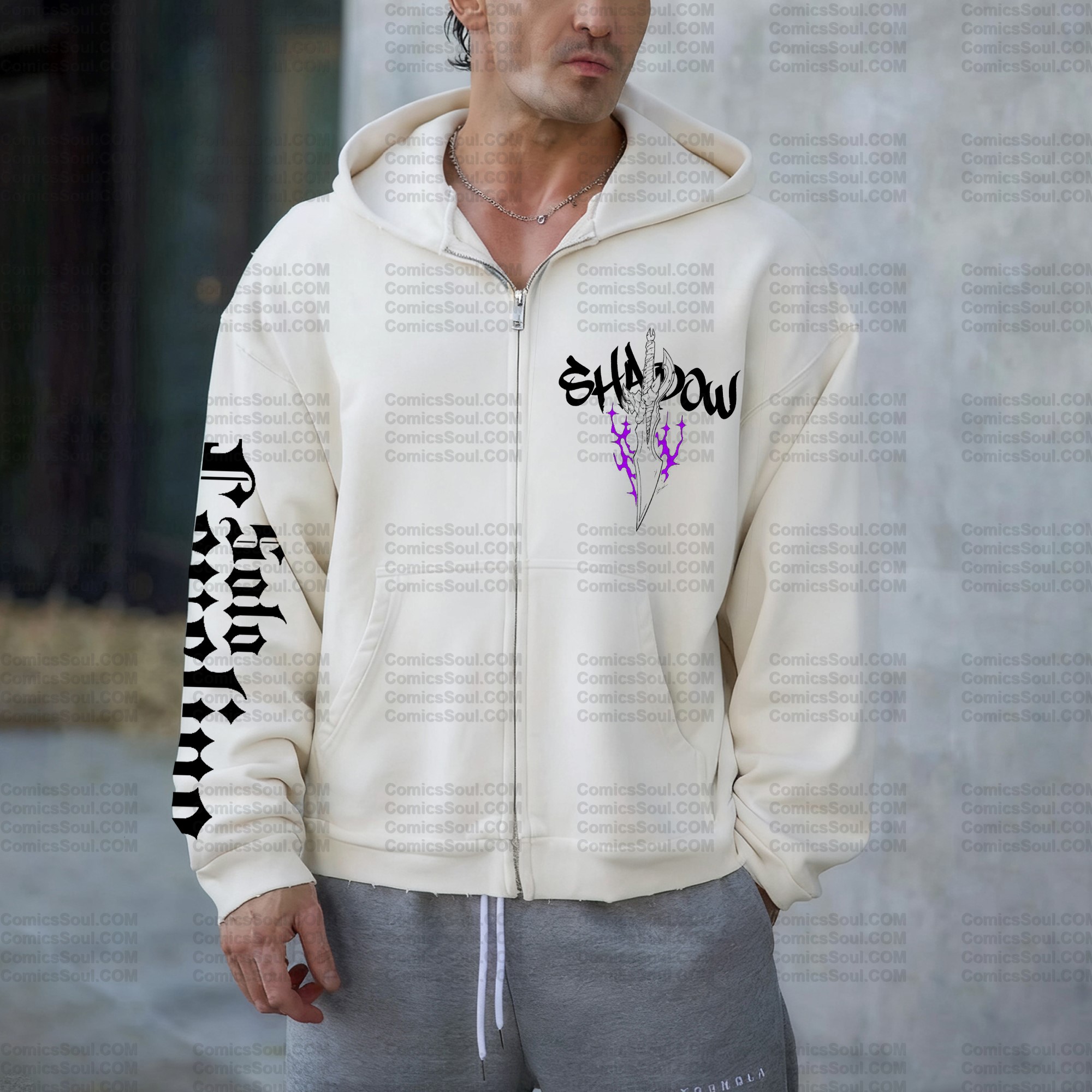 Unisex Graphic Streetwear Vintage Zipper Cardigan Plush Hoodie