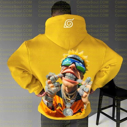 Unisex Anime Graphic Streetwear Wintage Plush Hoodie