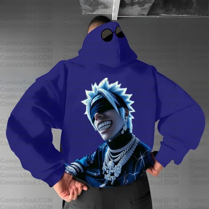 Unisex Anime Graphic Streetwear Wintage Plush Hoodie