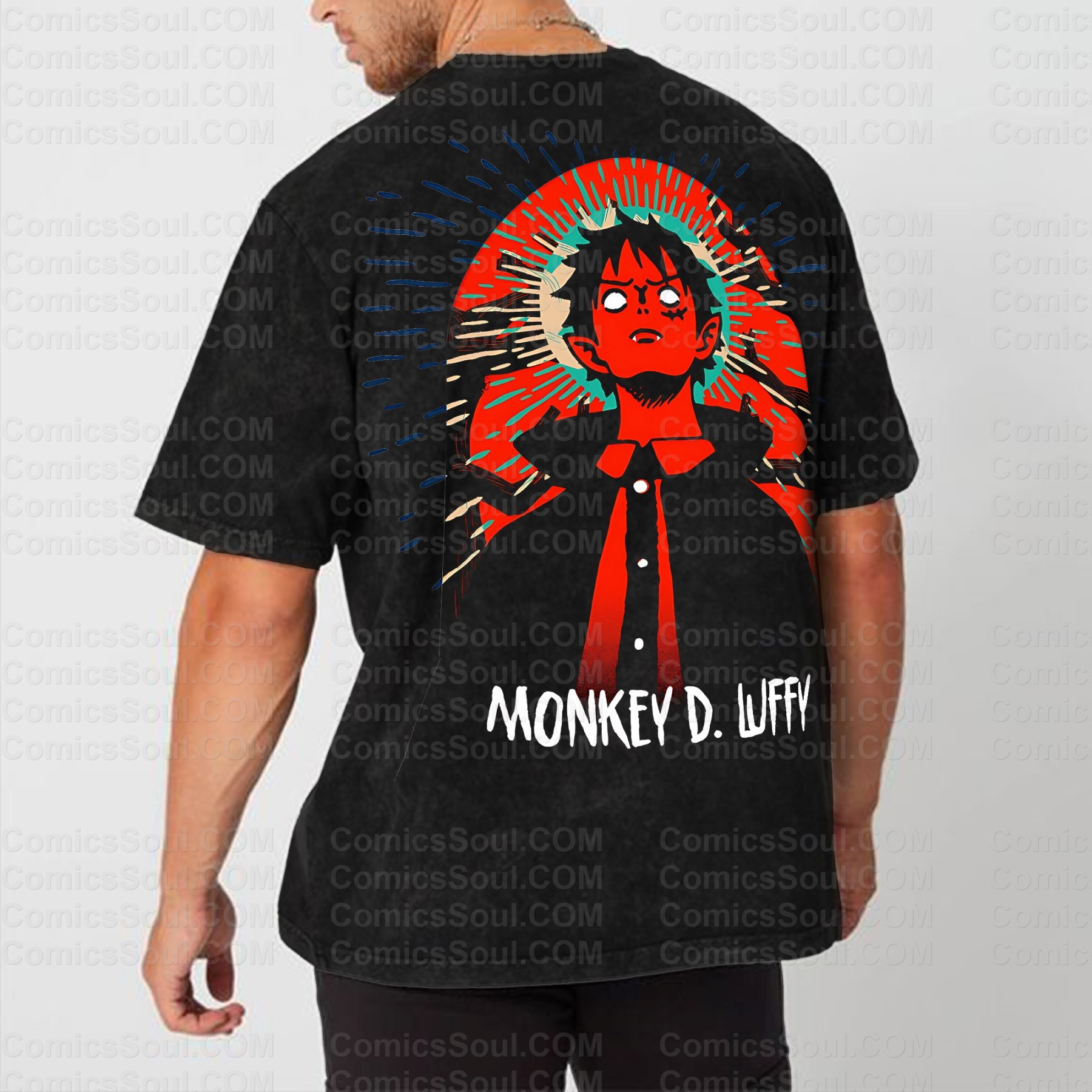 Vintage 3D Direct Inkjet Printed Washed Unisex T-Shirt