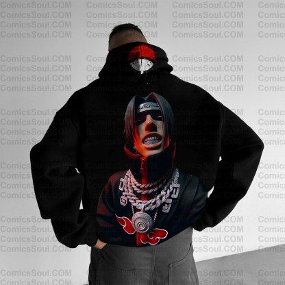 Unisex Anime Graphic Streetwear Wintage Plush Hoodie